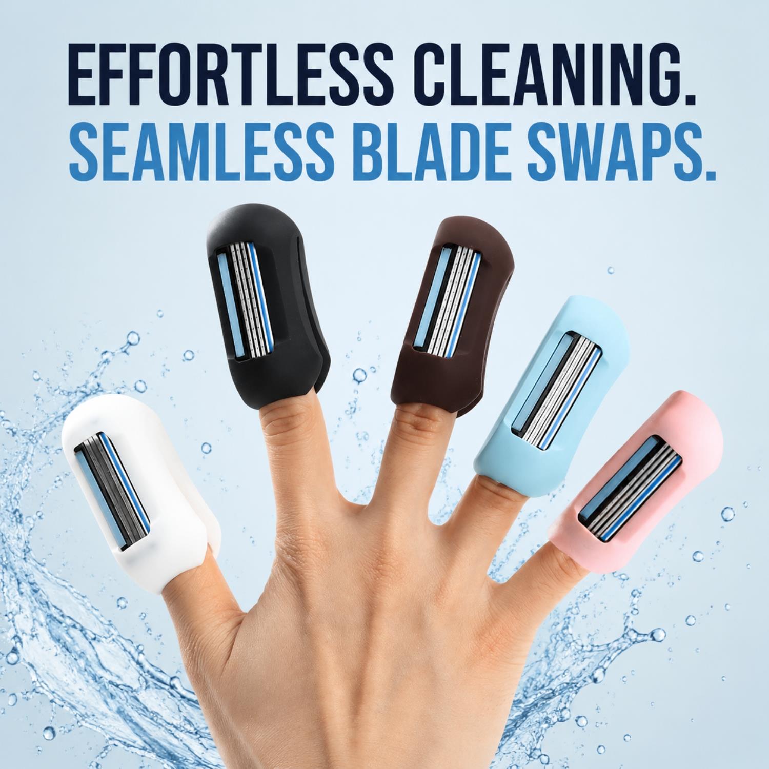 Envie 2-in-1 Travel Finger Razor Mini Shaver & Portable Toothbrush Cover - Produktbild 5