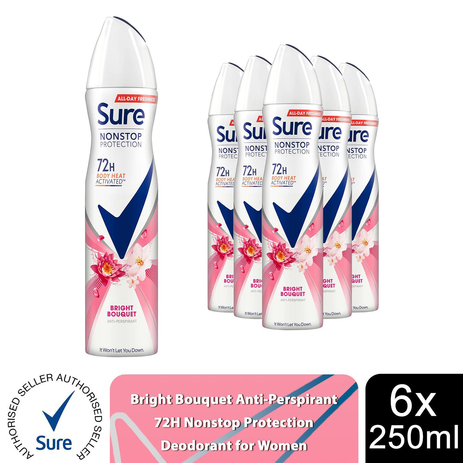 Sure Women Anti-perspirant 72H Nonstop Protection Deodorant, 250ml 6 Pack - Picture 12 of 90