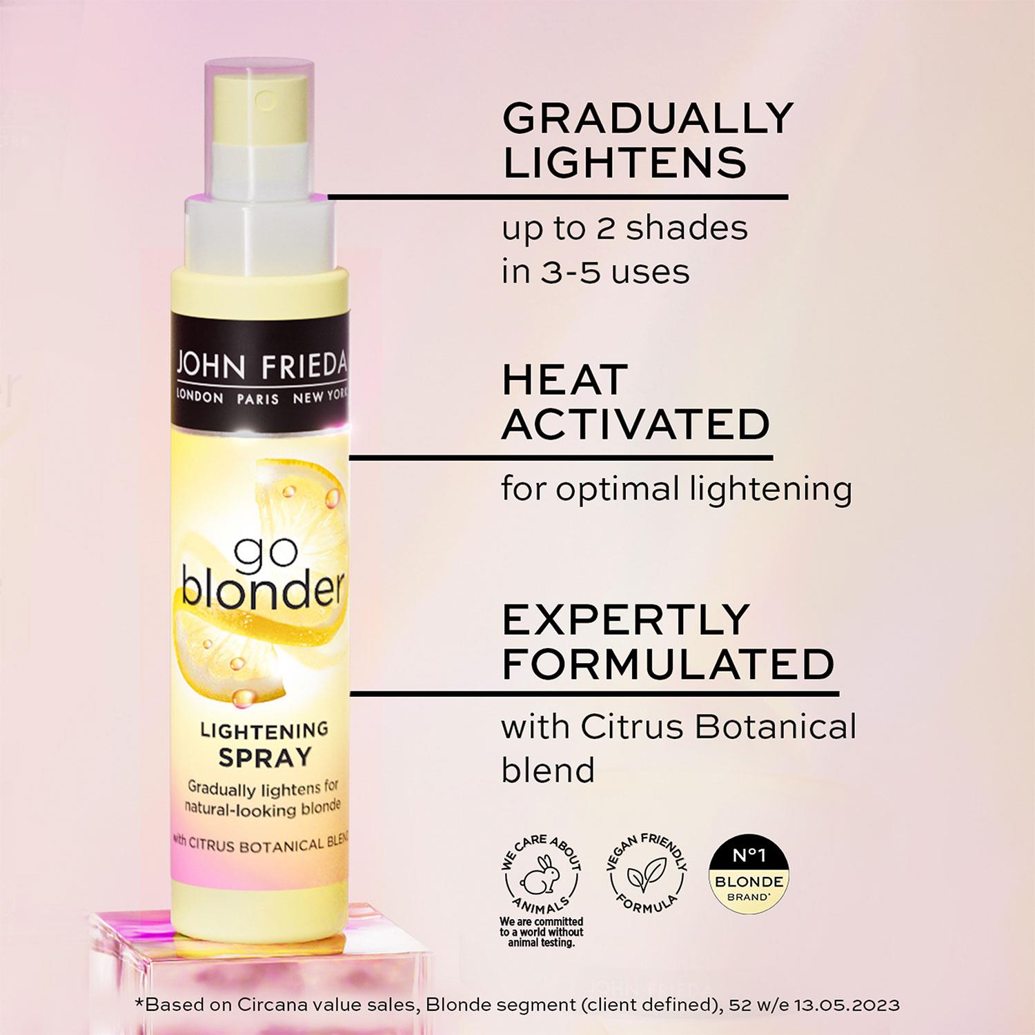John Frieda Go Blonder Haircare Range of Shampoo, Conditioner & Lightening Spray - Picture 23 of 45