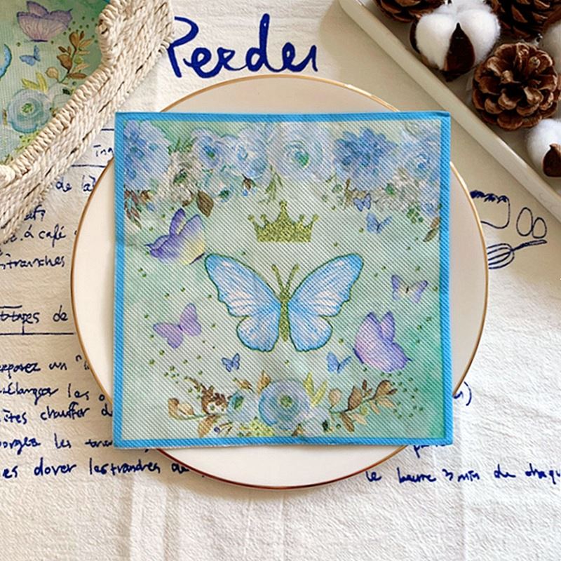 Elegantes Servilletas Mariposa - Ecológicas Paquete de 20 para Cualquier Ocasión - Imagen 4 de 34