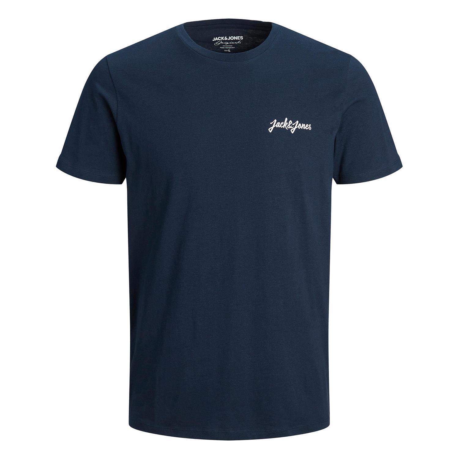 Jack & Jones Men's Plain Short-Sleeved T-shirts Crew Neck Casual Cotton Tee Top Jack & Jones Men's Plain Short-Sleeved T-shirts Crew Neck Casual Cotton Tee Top