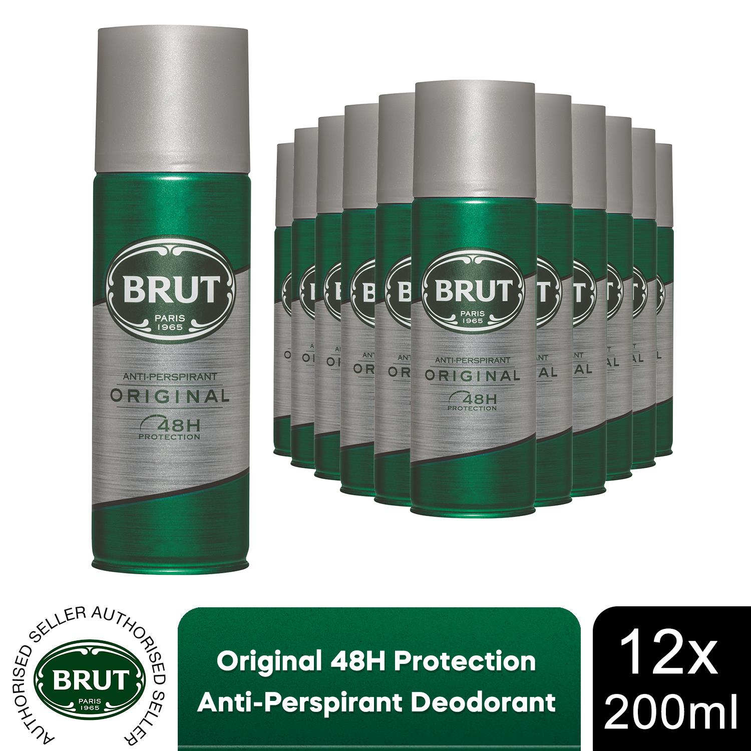 Brut Original Men's Anti-Perspirant Deodorant with Distinctive Fragrance, 200ml - Picture 29 of 33