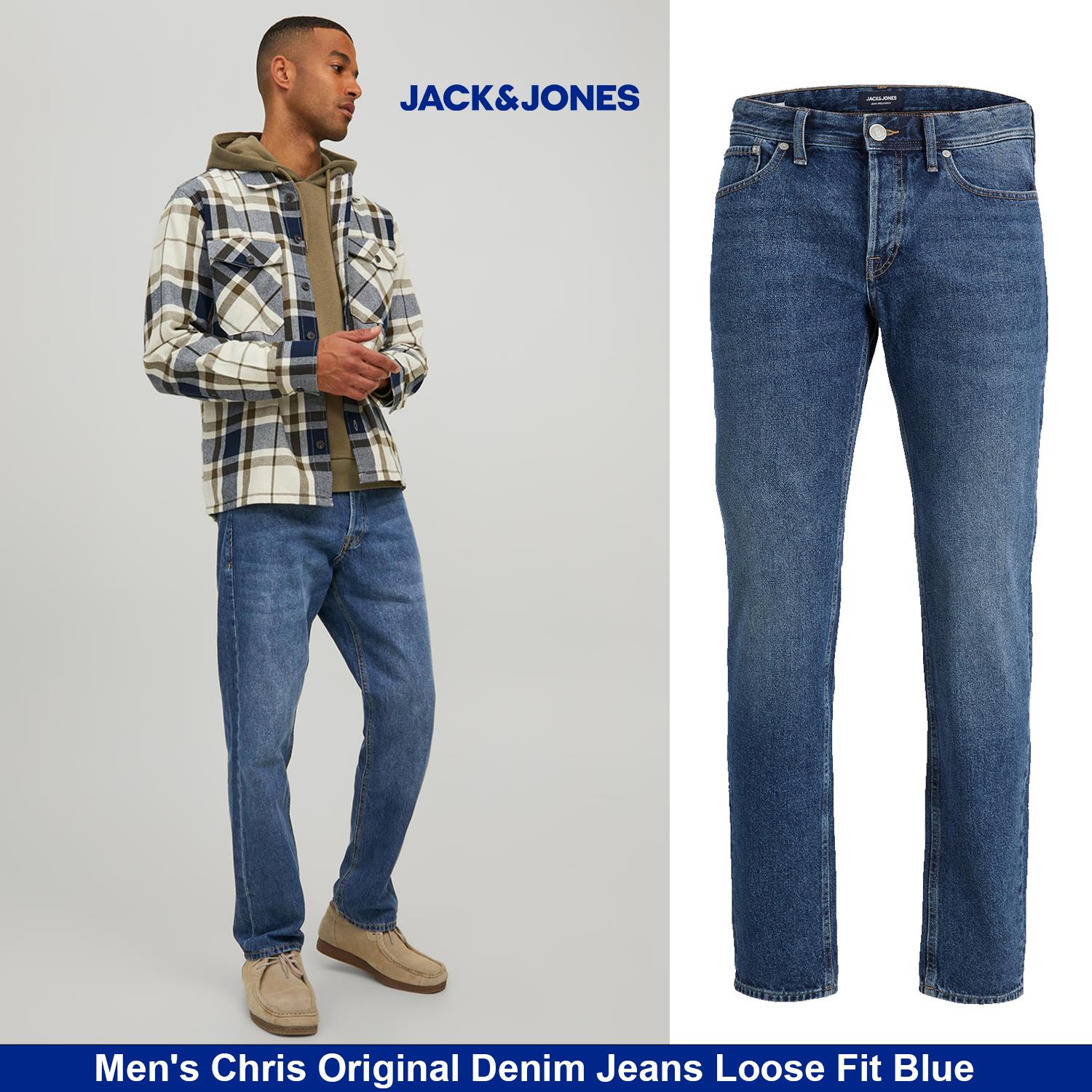 Pantalones de mezclilla azul Jack & Jones para hombre de ajuste cómodo - Imagen 16 de 66
