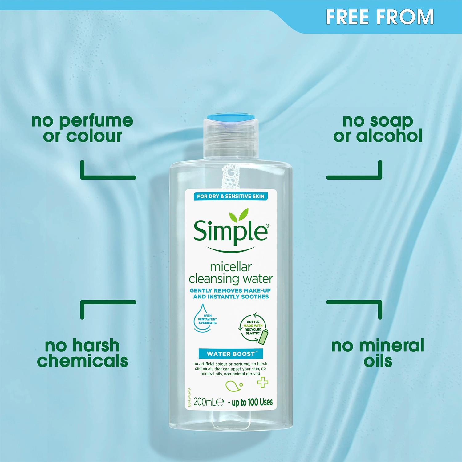 Simple Water Boost Hydrating Moisturisers, Cleanser & Face Mask For Dry Skin - Picture 42 of 89