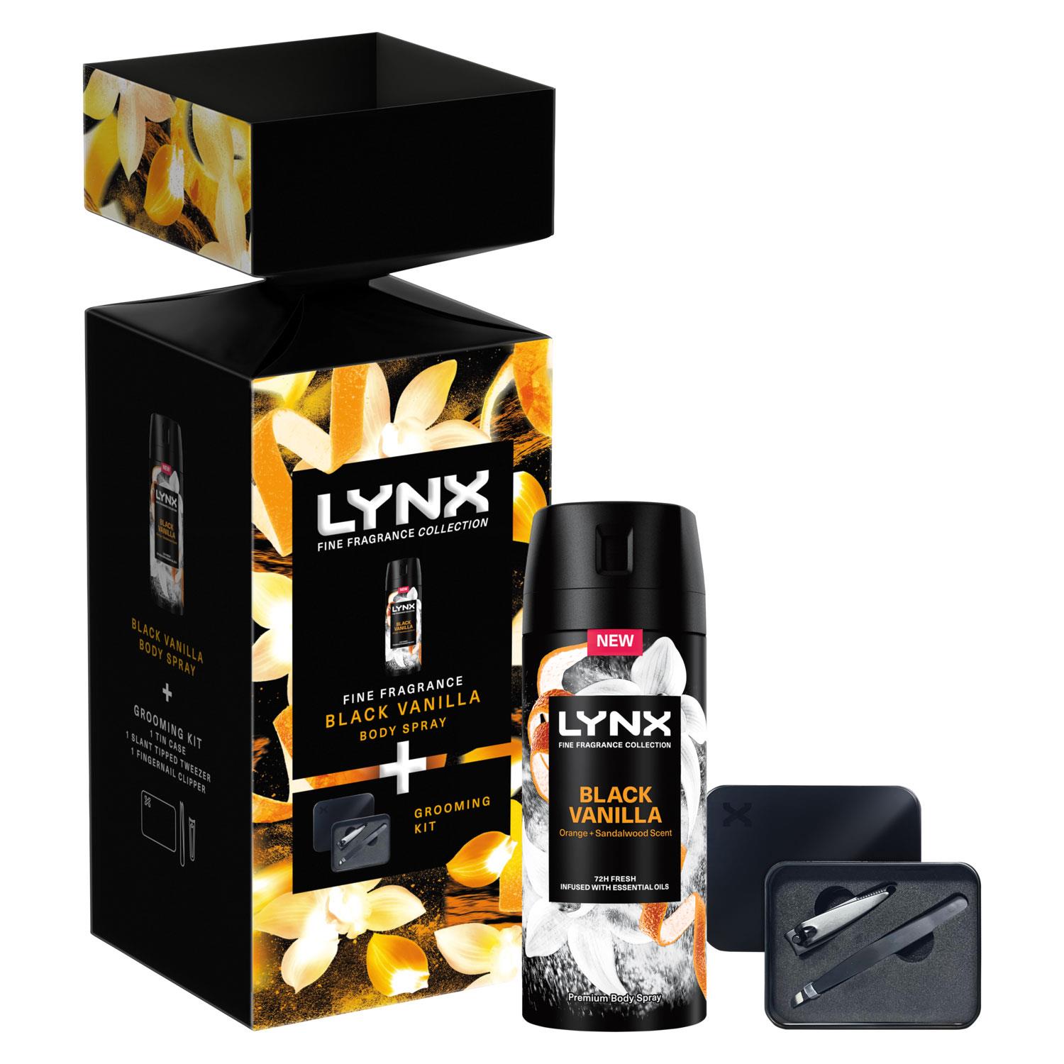 Lynx Fine Fragrance Black Vanilla Body Spray Gift Set for Him with Grooming Kit - Bild 34 von 36