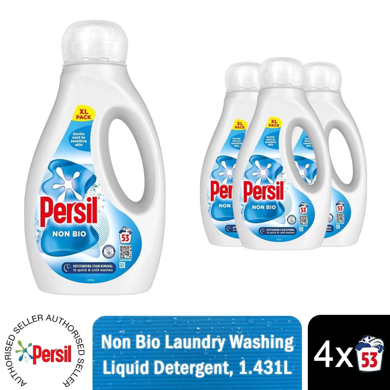 2x53W or 4x53W Persil Bio, NonBio, Colour Washing Liquid Detergent 1.431Litre - Picture 22 of 53