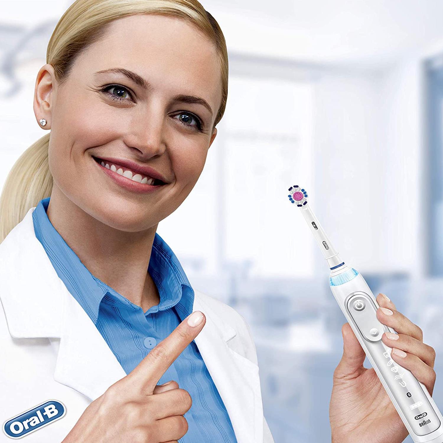 Oral-B GeniusX Wiederaufladbare Elektrische Zahnbürste mit Nachfüllköpfen & Reiseetui - Bild 12 von 62