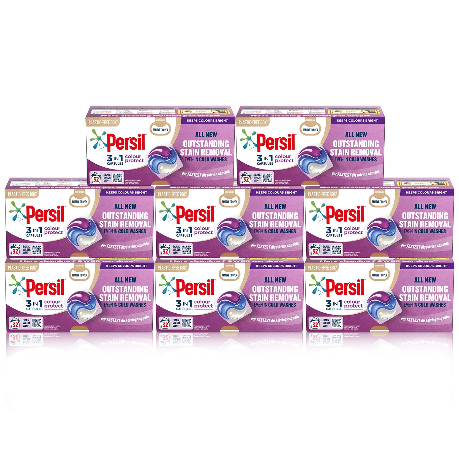 Persil 3-in-1 Washing Capsules, Colour Protect, Bio or Non-bio, 32 Washes - Picture 102 of 130