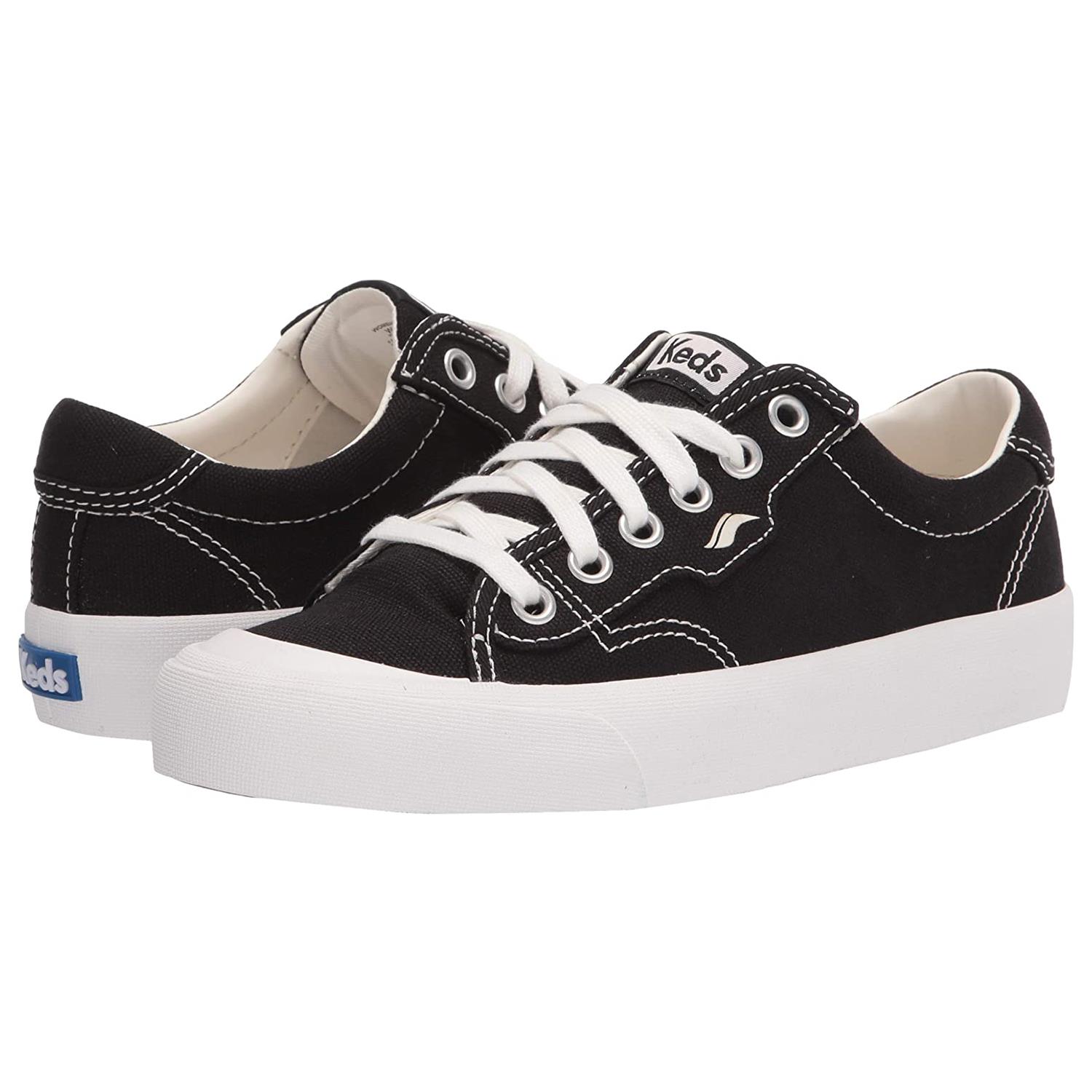 Keds Crew Kick 75 Núcleo Orgánico Lona Algodón Orgánico Negro WF64824, Talla Selecta - Imagen 15 de 20
