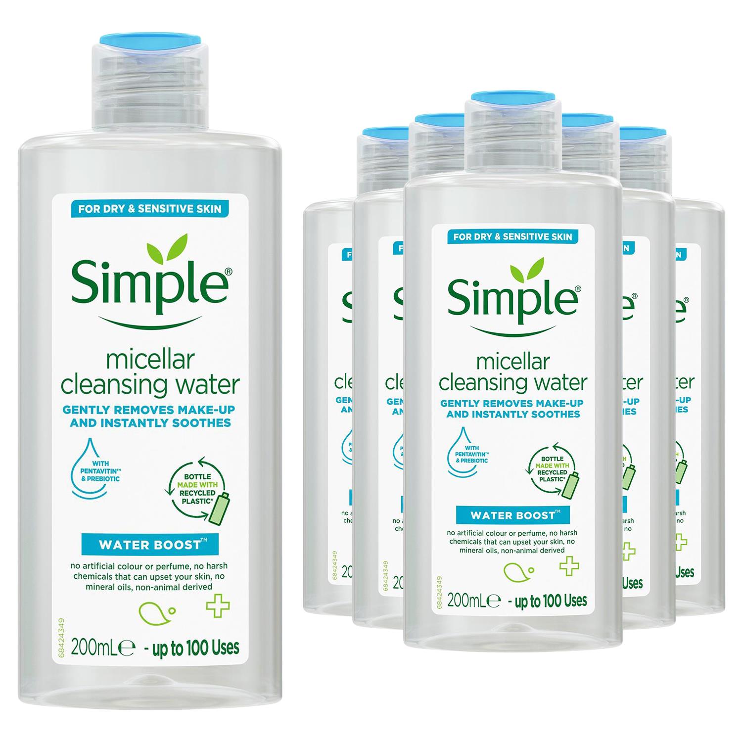 Simple Water Boost Hydrating Moisturisers, Cleanser & Face Mask For Dry Skin - Picture 88 of 89