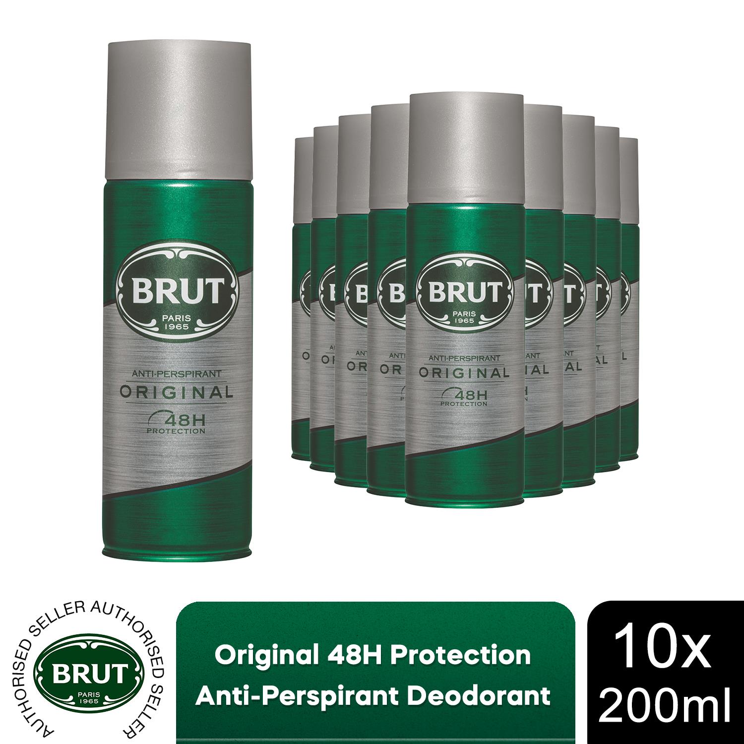 Brut Original Men's Anti-Perspirant Deodorant with Distinctive Fragrance, 200ml - Picture 24 of 33