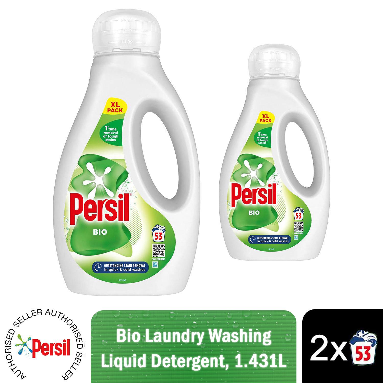 2x53W or 4x53W Persil Bio, NonBio, Colour Washing Liquid Detergent 1.431Litre - Picture 38 of 53