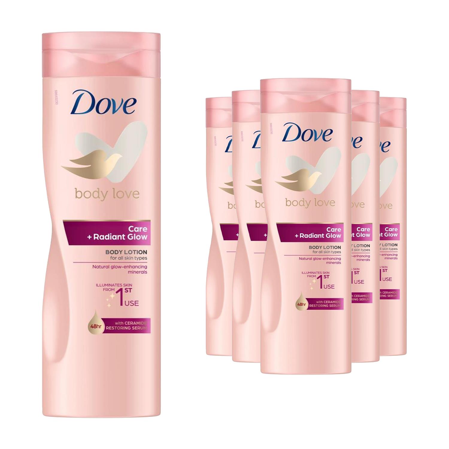 Dove Body Lotion Body Love Care+Radiant Glow for All Skin Types 400ml, 3 or 6 Pk - Picture 25 of 25