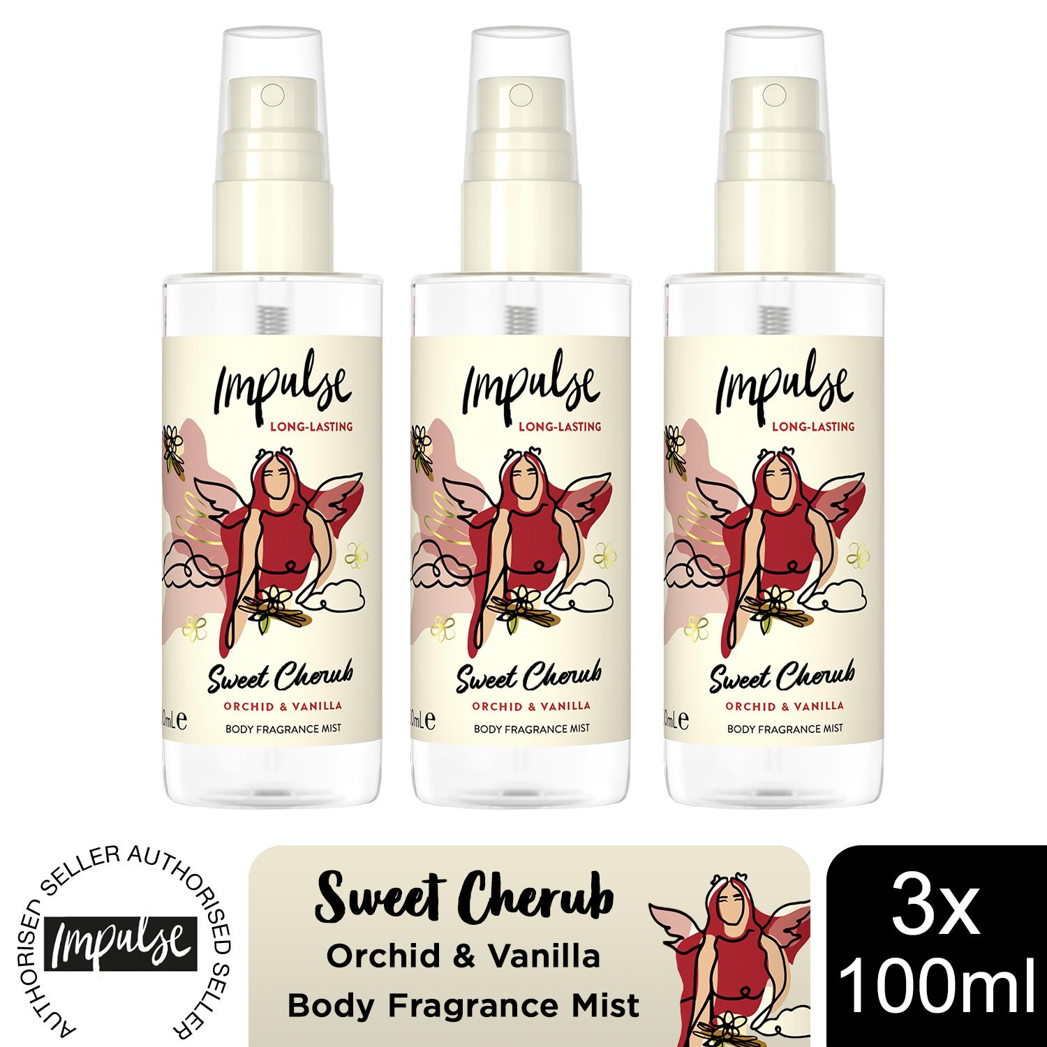 Impulse Body Mist with Long Lasting Fresh Fragrance Range for Women 3 Pack,100ml - Picture 54 of 61
