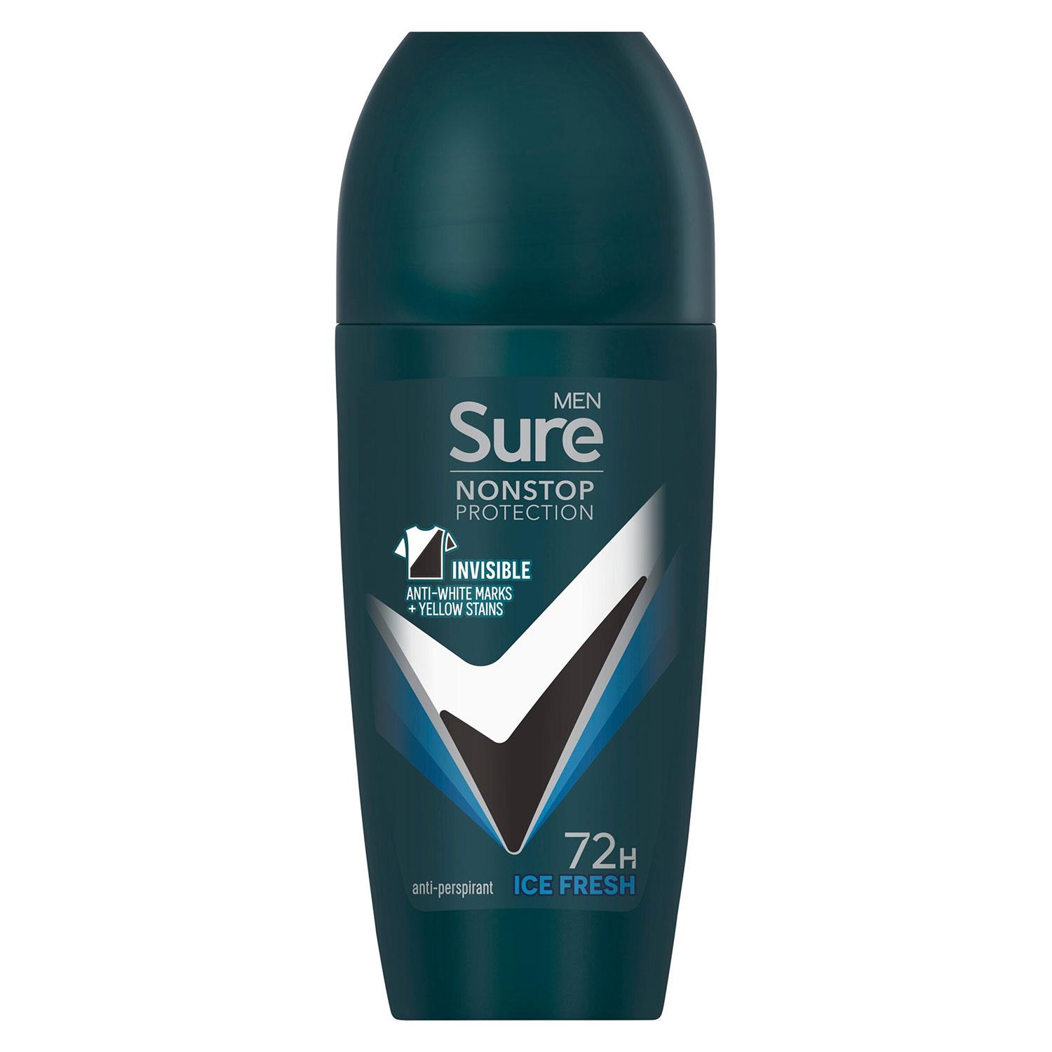 Sure Men Antiperspirant Deodorant Roll On 72H Nonstop Protection 50ml, 24 Pack - Picture 22 of 44