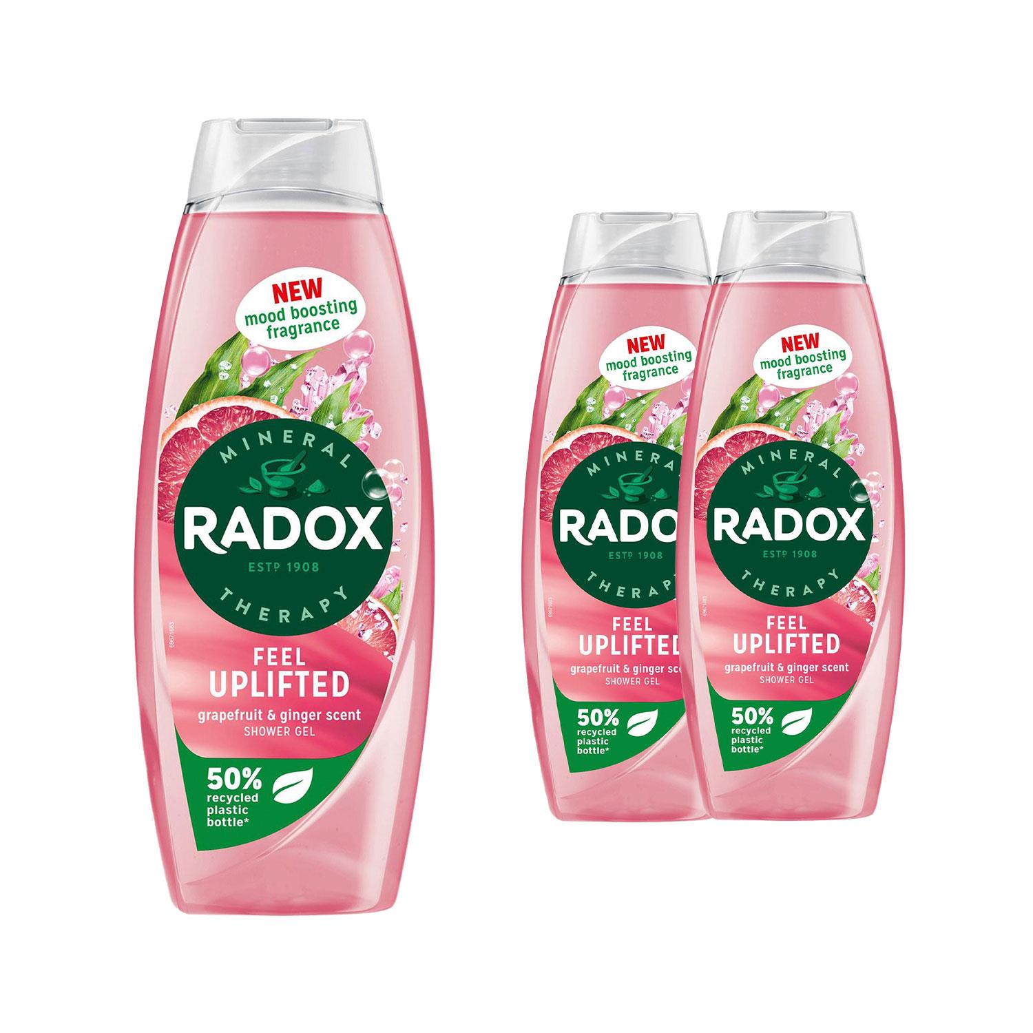 Gel de ducha terapia mineral Radox con nueva fragancia estimulante del estado de ánimo 675 ml, paquete de 3 - Imagen 45 de 45