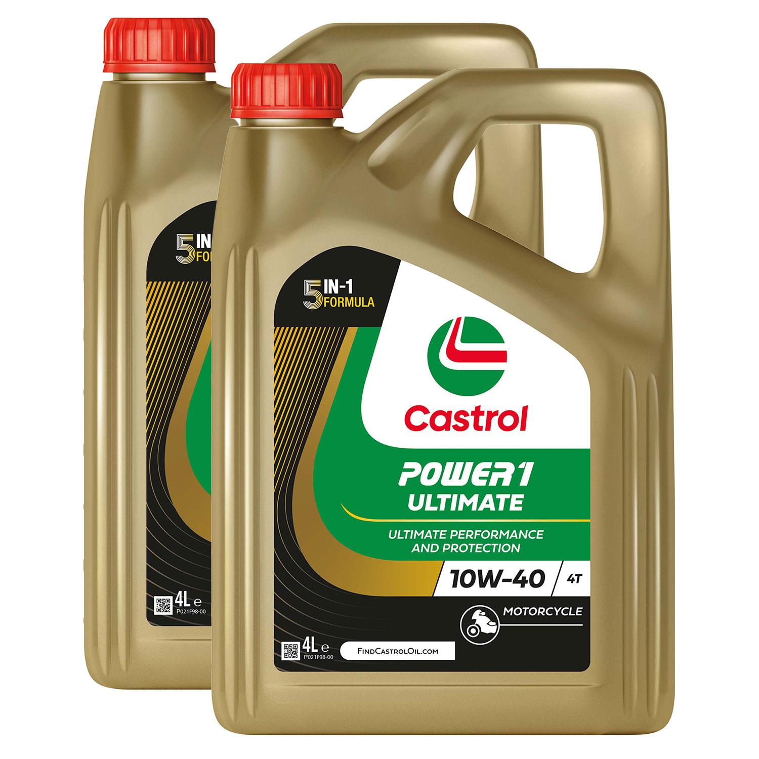 Castrol POWER 1 Ultimate 4T 10W-40 Motorcycle 4 Stroke Engine Oil, 1, 4, 5 or 8L - Picture 28 of 28