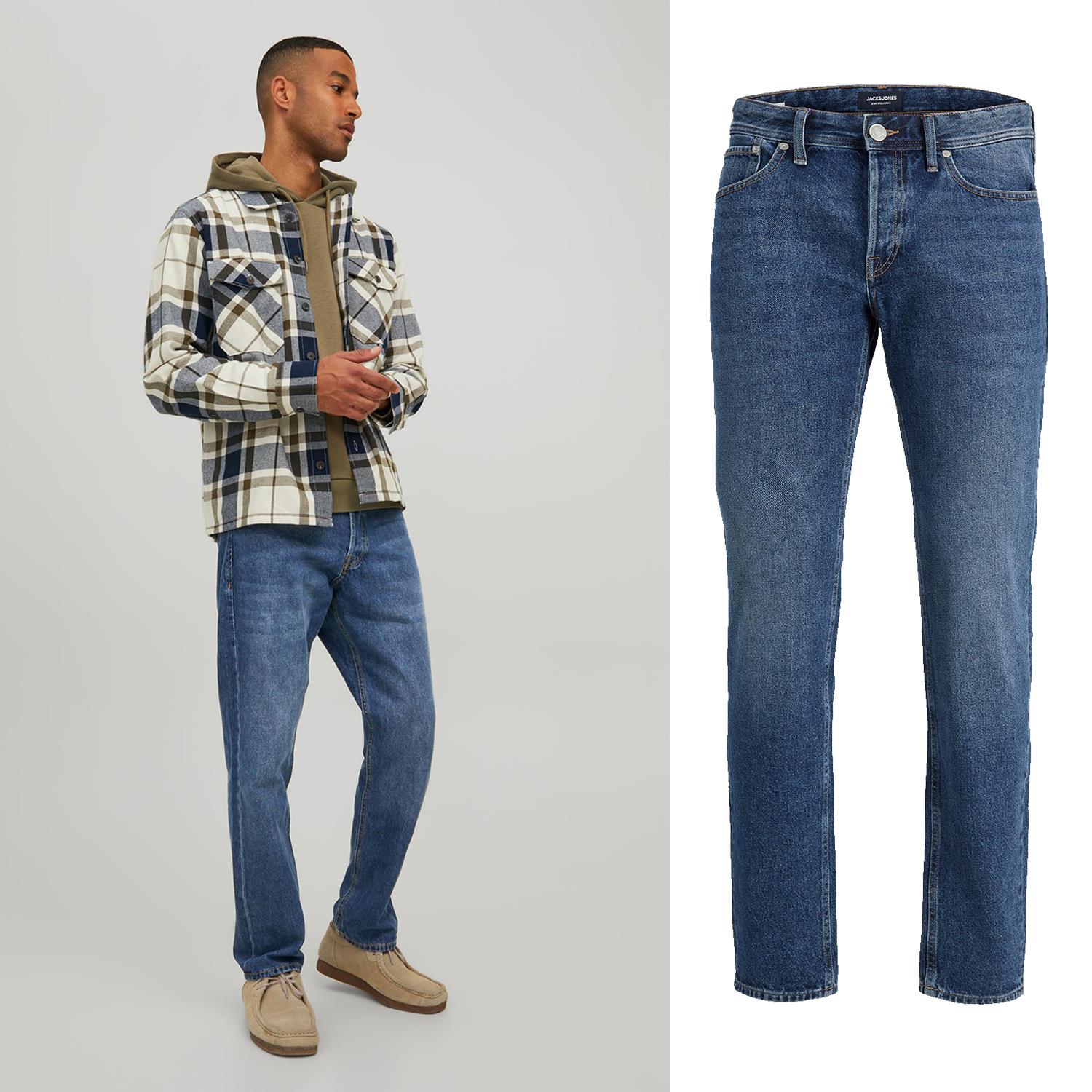 Pantalones de mezclilla azul Jack & Jones para hombre de ajuste cómodo - Imagen 45 de 66
