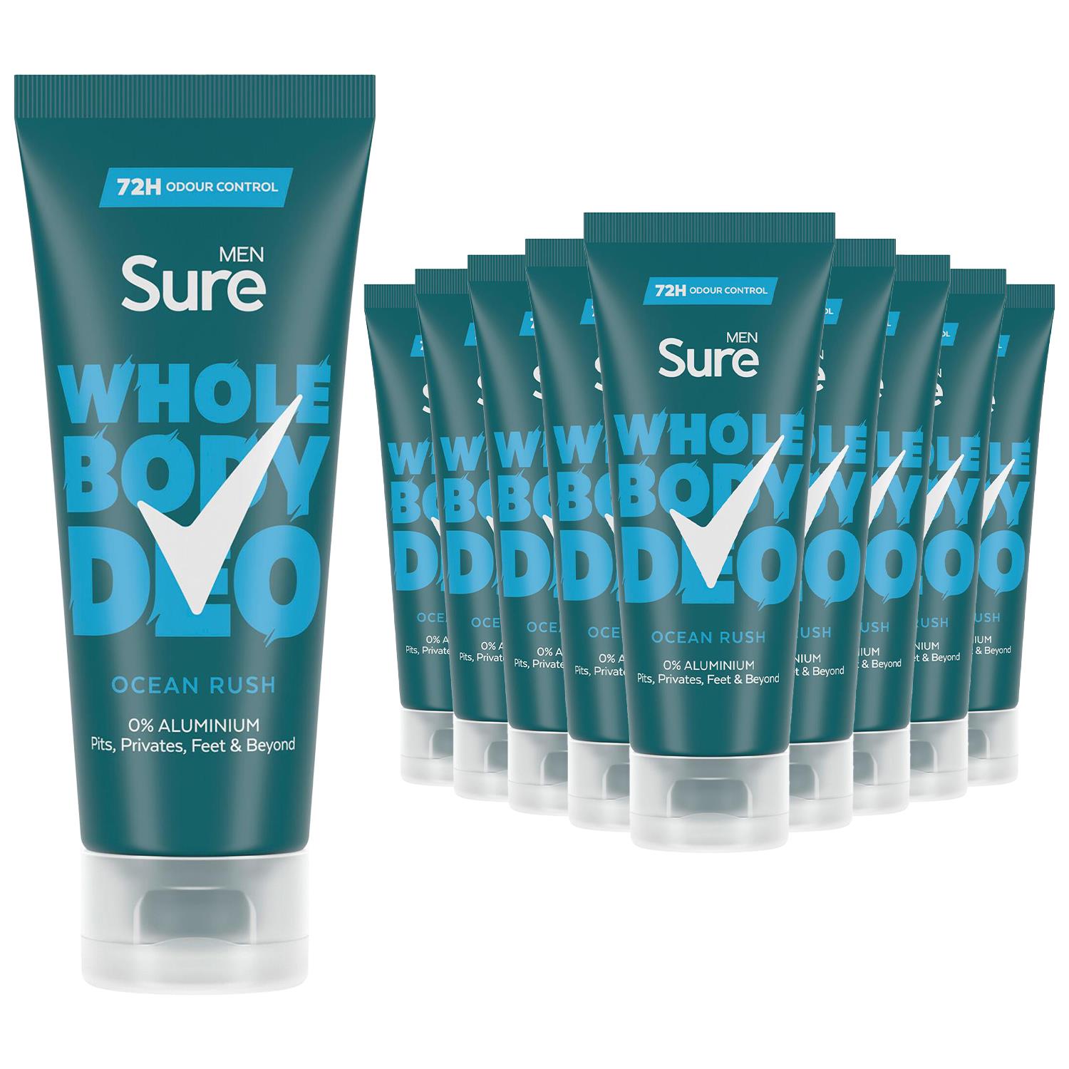 Sure Men Whole Body Deodorant Cream Ocean Rush & Active Fresh, 75ml - Picture 64 of 64