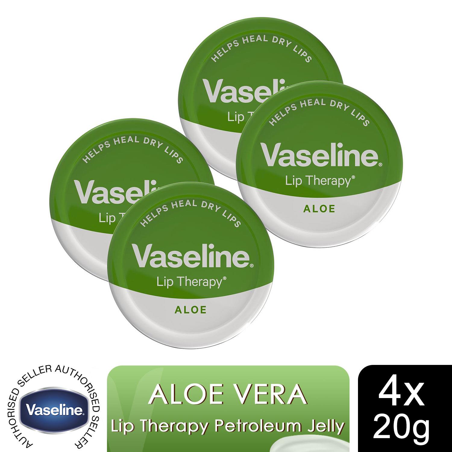 Vaseline Lip Therapy Petroleum Jelly, Rosy Lips/Aloe Vera/Original/Cocoa, 20gm - Picture 8 of 91