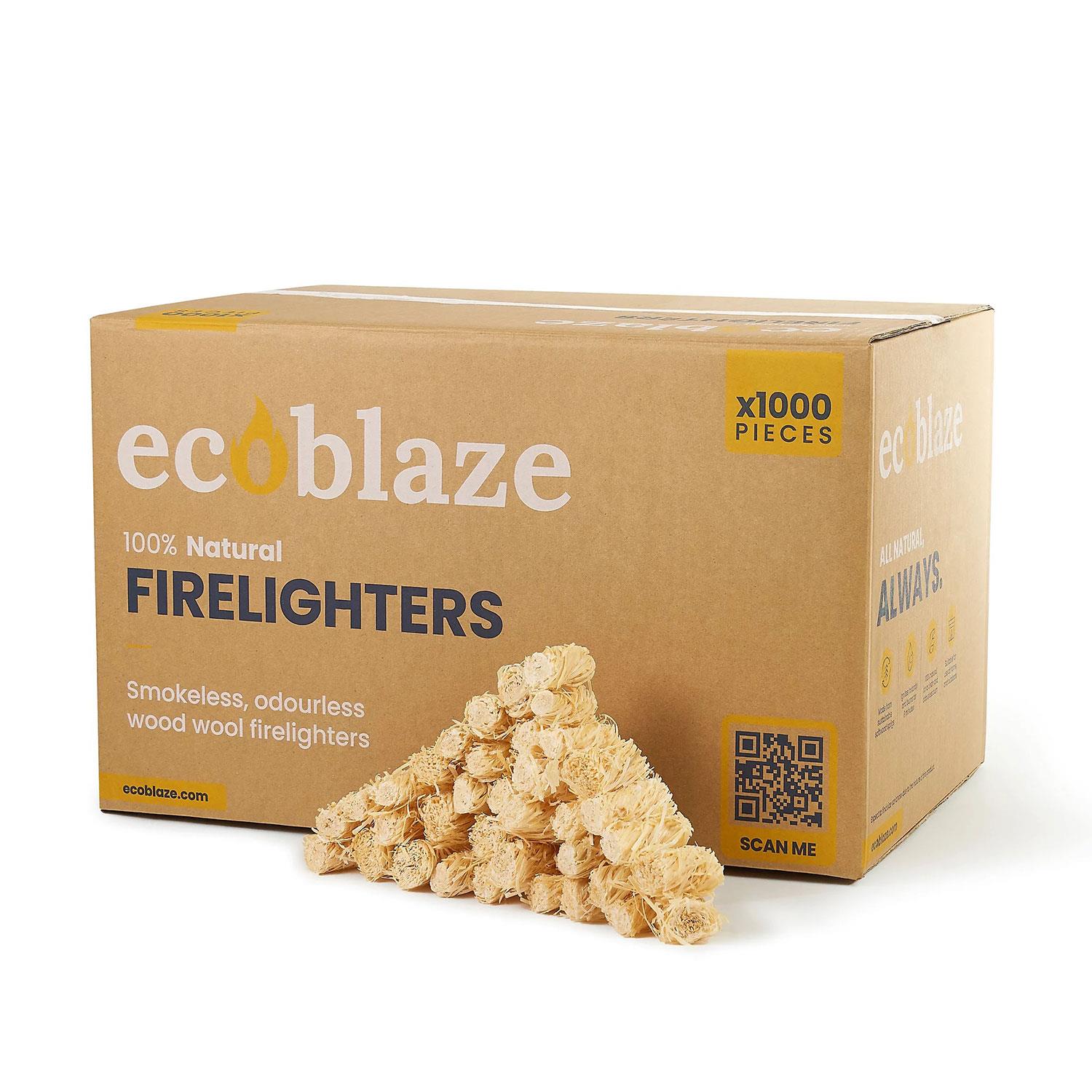 Encendedores naturales Ecoblaze lana de madera para horno de pizza, fogatas y chimeneas - Imagen 39 de 39