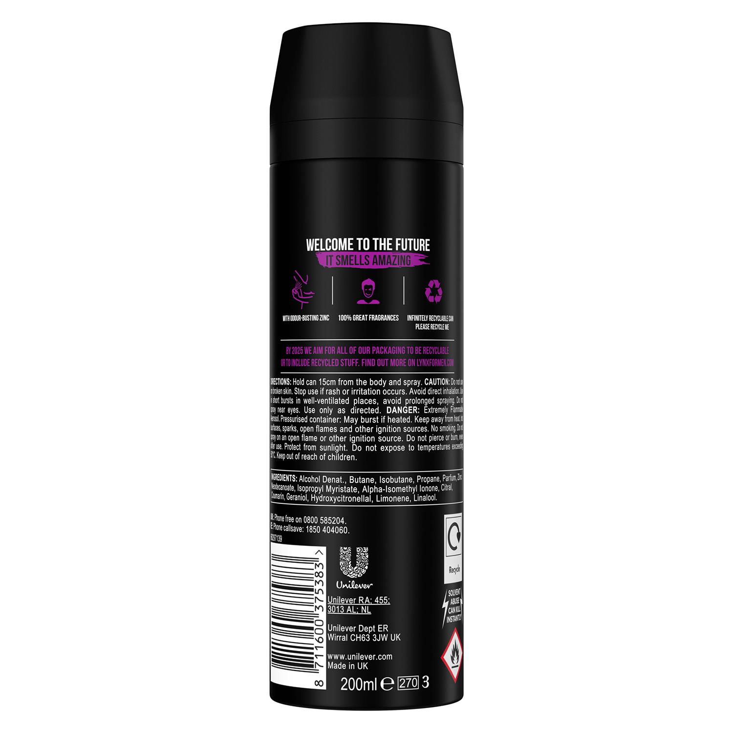 Lynx XL 48-Hour High Definition Fragrance Body Spray Deodorant, 200ml - Picture 33 of 74