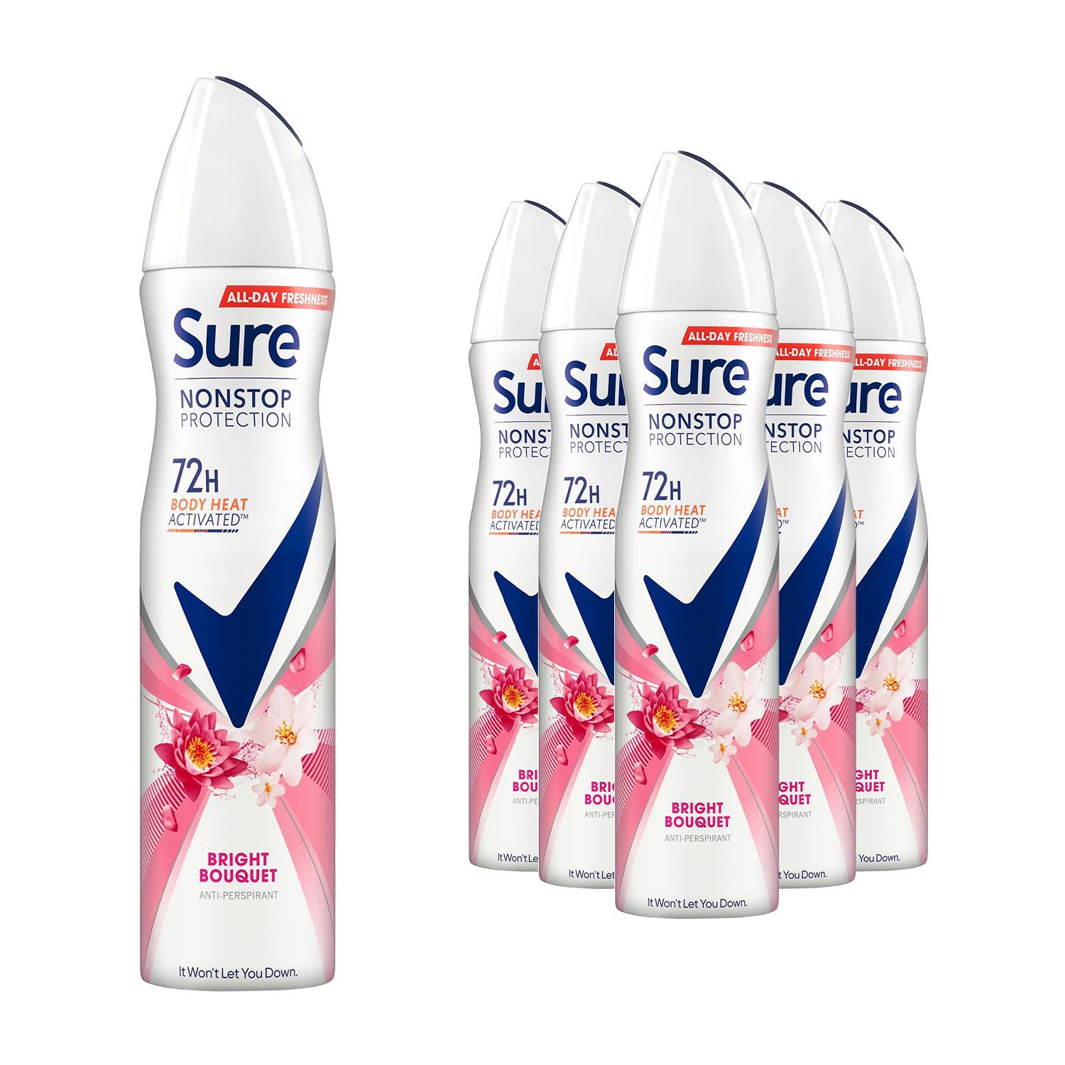 Sure Women Anti-perspirant 72H Nonstop Protection Deodorant, 250ml 6 Pack - Picture 20 of 90