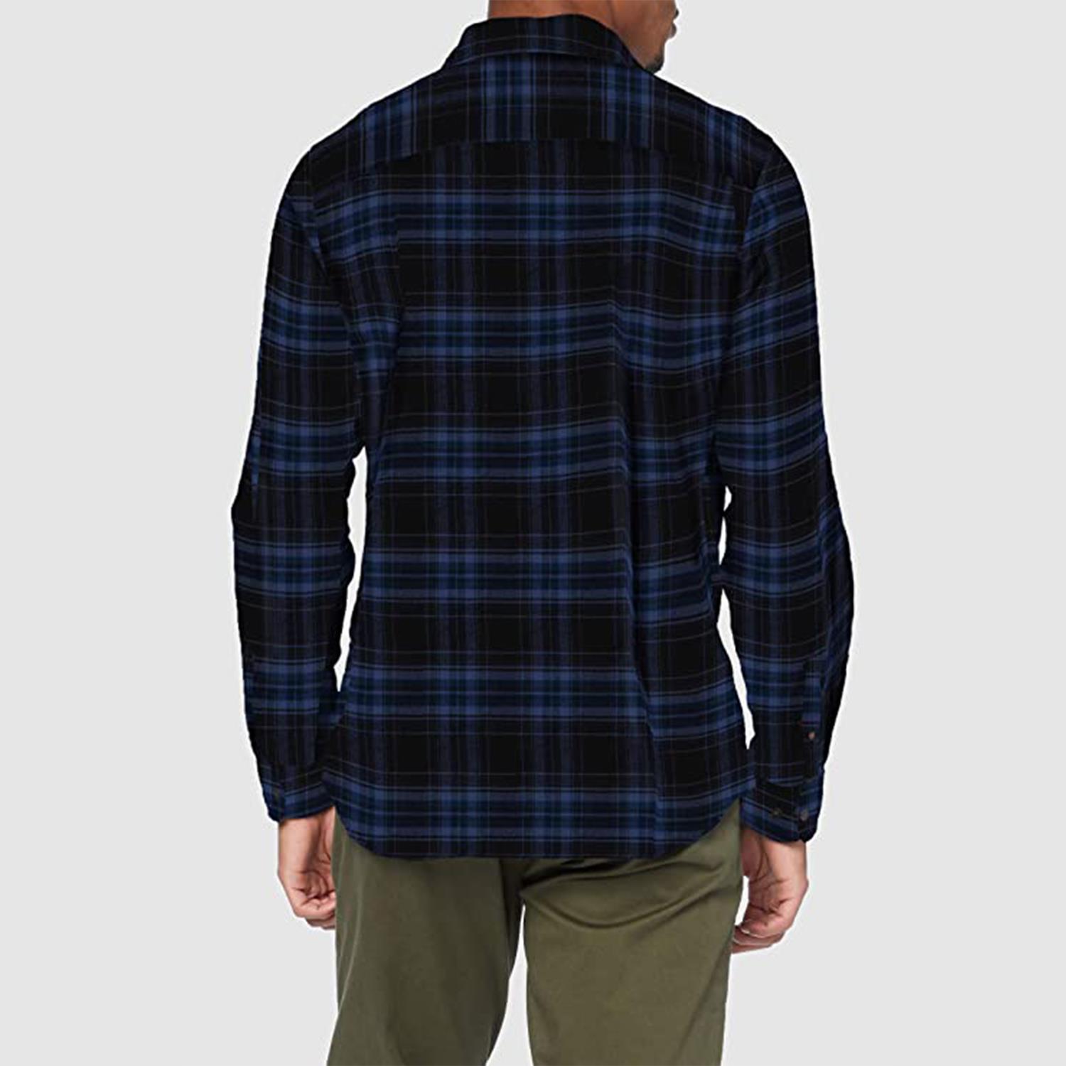 Jack & Jones Mens Casual Checked Shirt, Single Pocket, Button Cuff - Picture 10 of 30