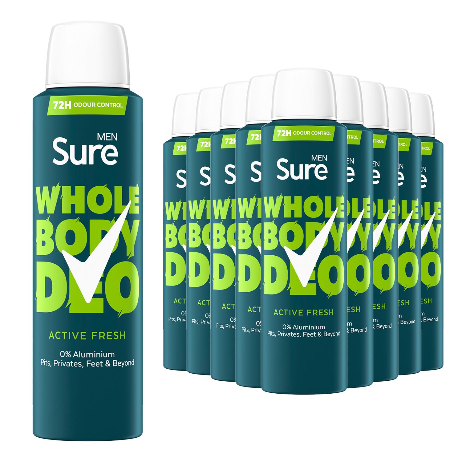 Sure Men Whole Body Deodorant Spray Ocean Rush & Active Fresh, 150ml - Picture 76 of 88