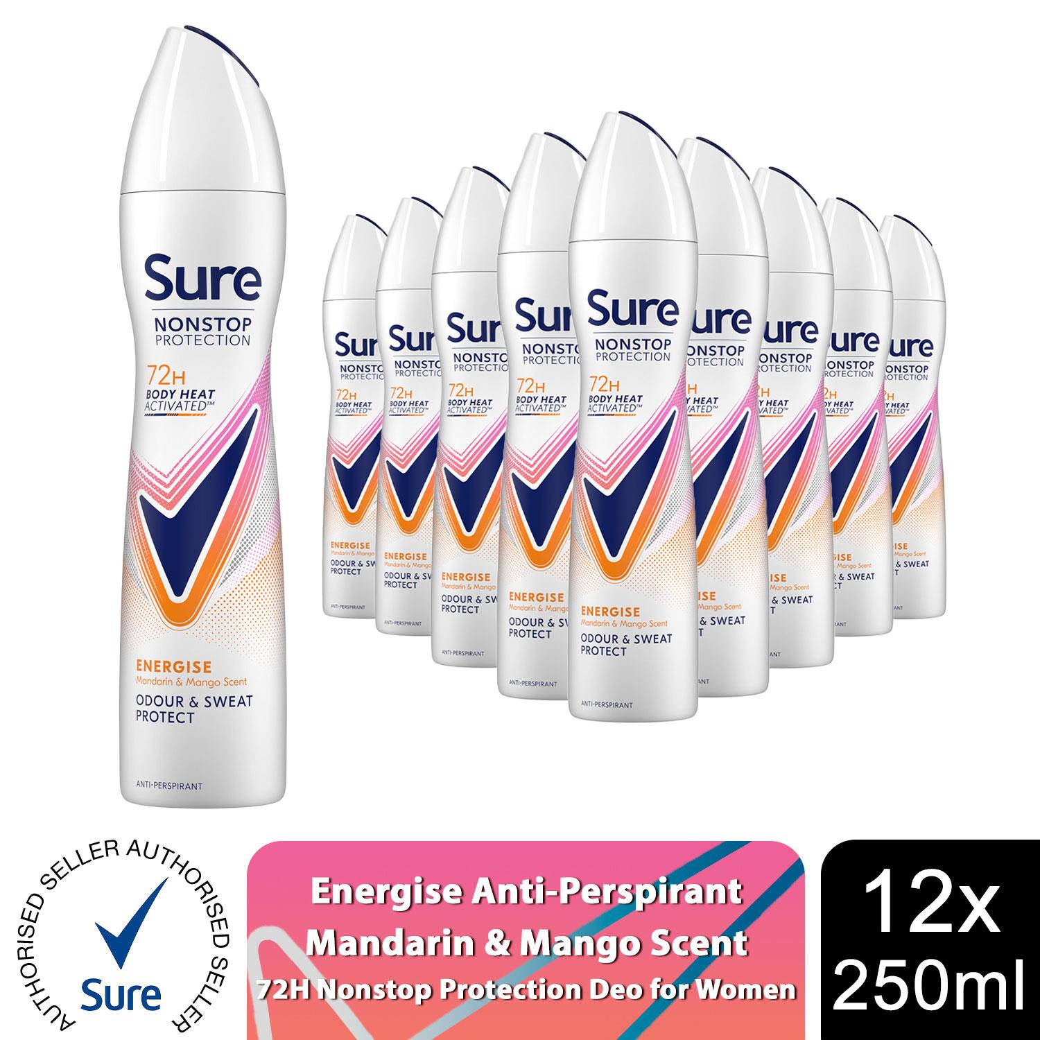 Sure Women Anti-perspirant 72H Nonstop Protection Multi-Fragrance Deo, 250ml - Picture 190 of 247