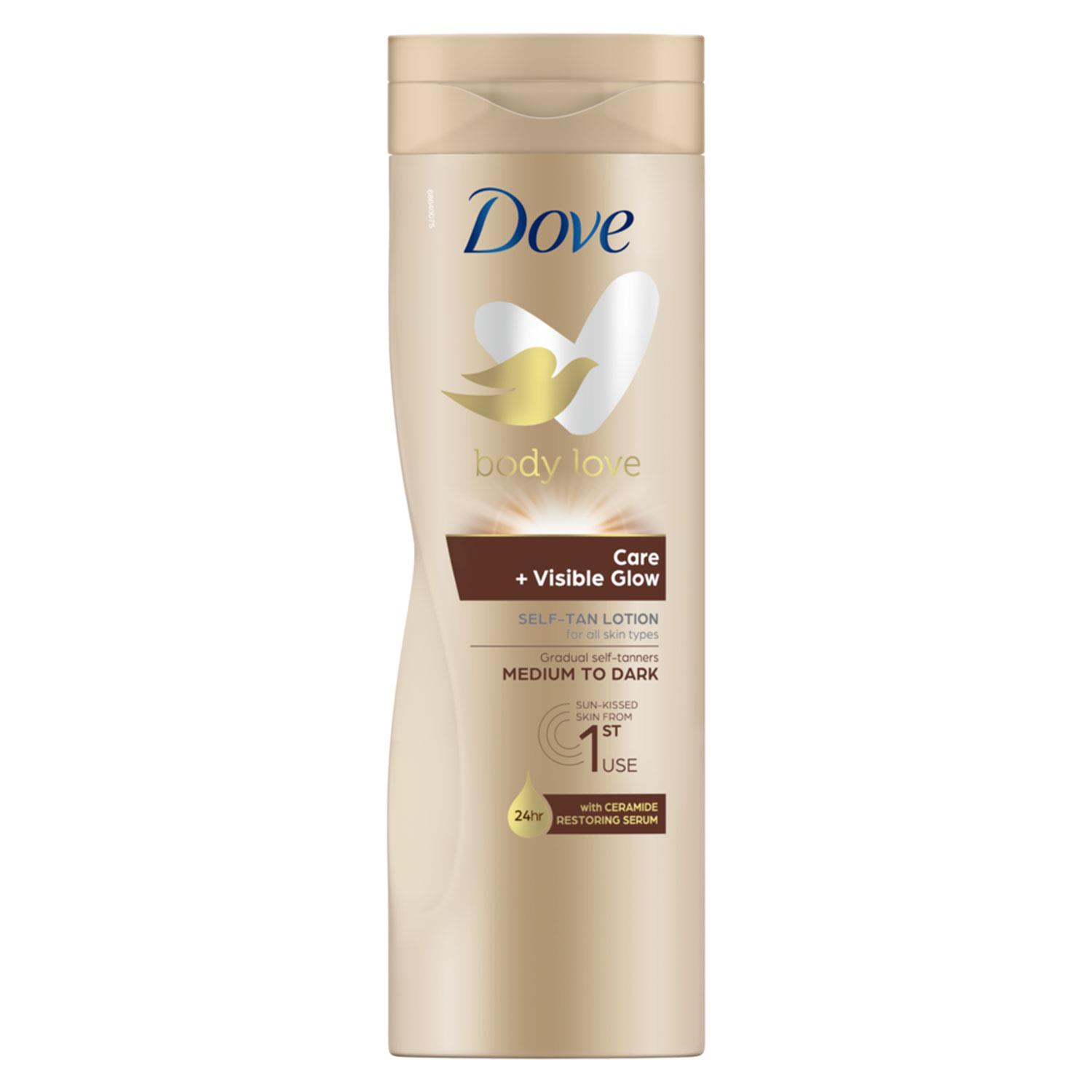 Dove Self Tan Body Lotion Nourishing Deep Care + Moisturizing Lotion, 2x400ml - Produktbild 9
