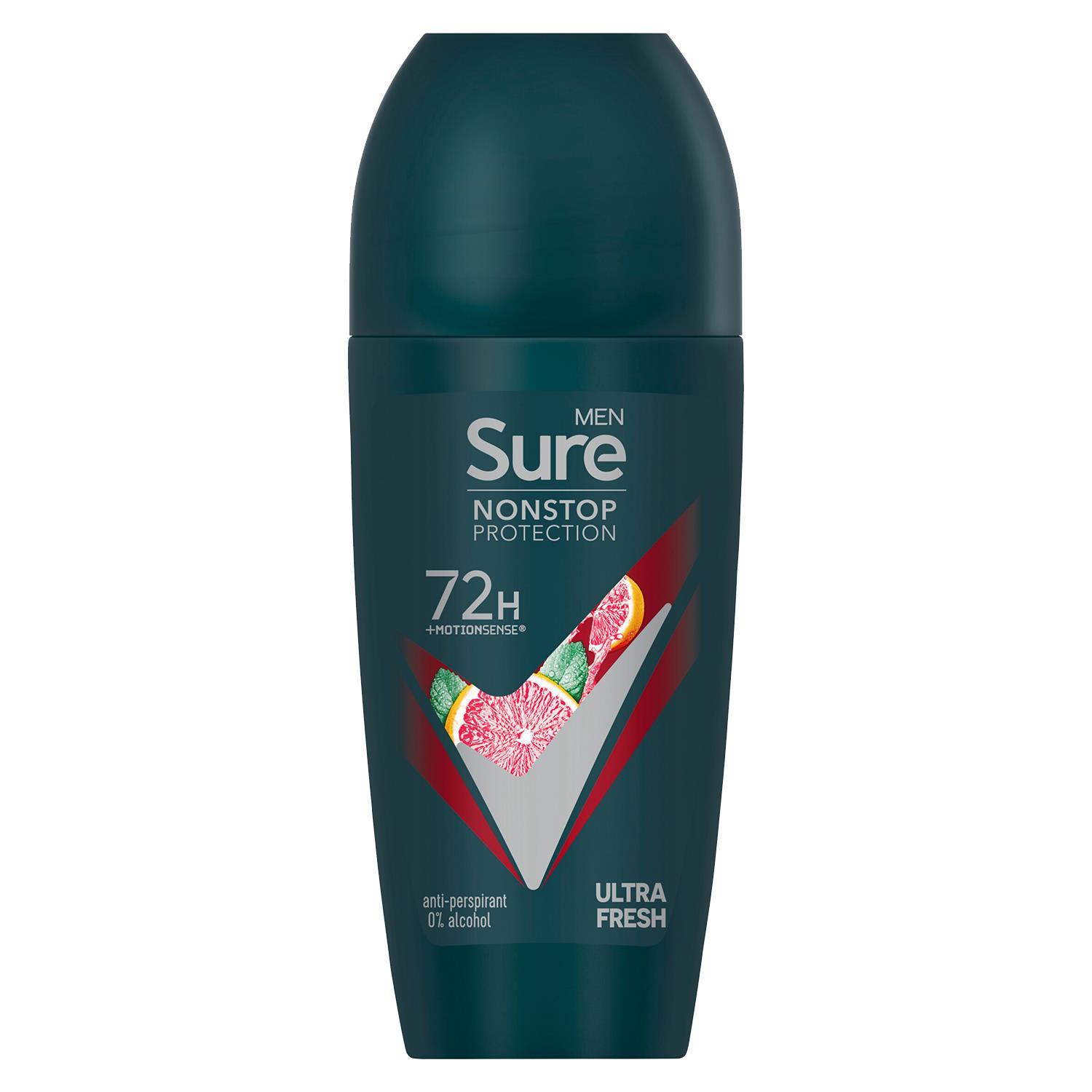Sure Men Antiperspirant Deodorant Roll On 72H Nonstop Protection 50ml, 24 Pack - Picture 43 of 44