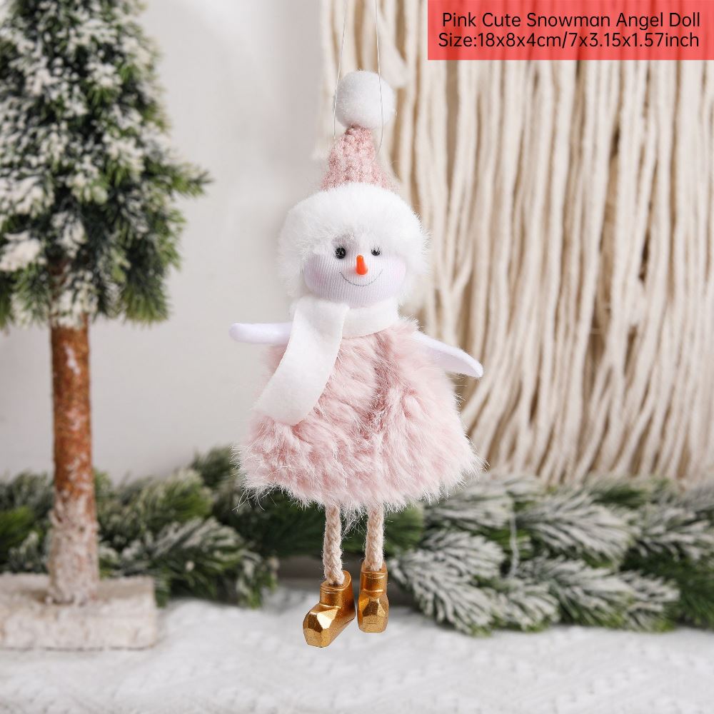 Merry Christmas 2024 Purple Angel Girl Doll Tree Pendant Decoration Noel Natal - Picture 46 of 48