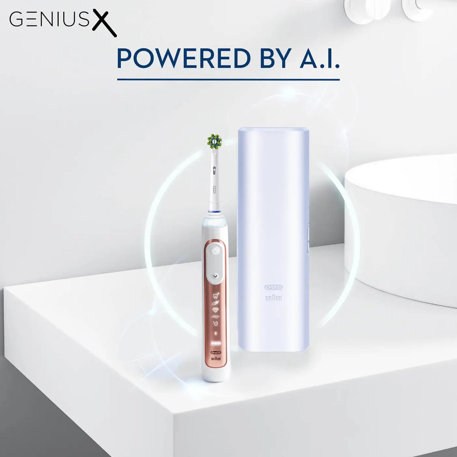 Oral-B GeniusX Wiederaufladbare Elektrische Zahnbürste mit Nachfüllköpfen & Reiseetui - Bild 36 von 62