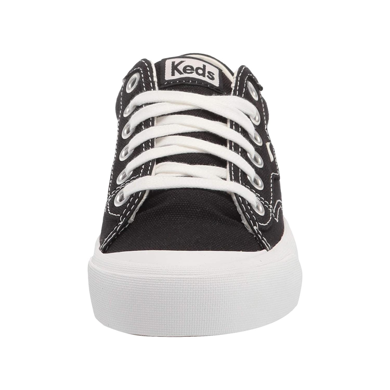 Keds Crew Kick 75 Núcleo Orgánico Lona Algodón Orgánico Negro WF64824, Talla Selecta - Imagen 17 de 20