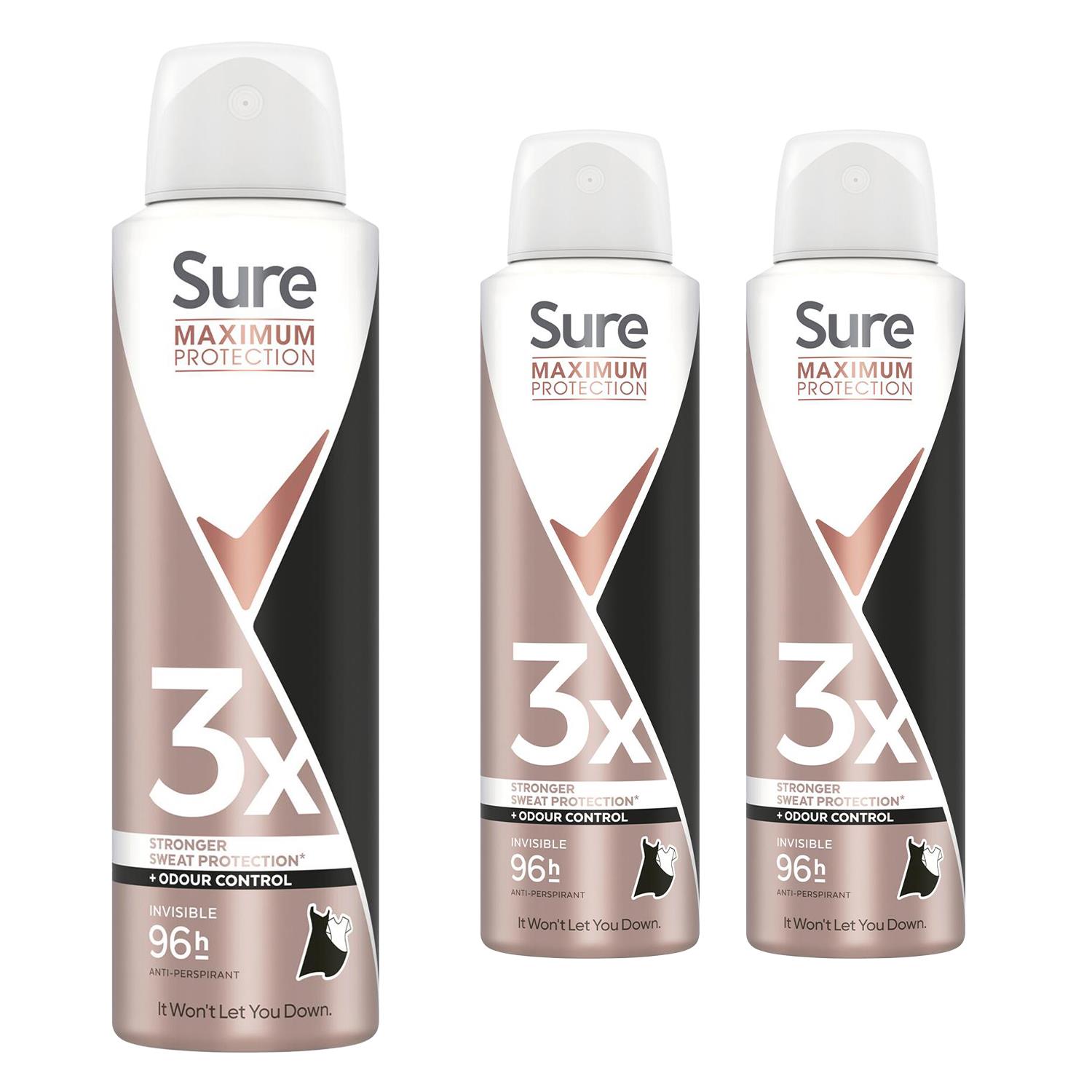 Sure Women Anti-Perspirant 96H Maximum Protection Deo 150ml, Select Scent & Pack - Picture 38 of 200