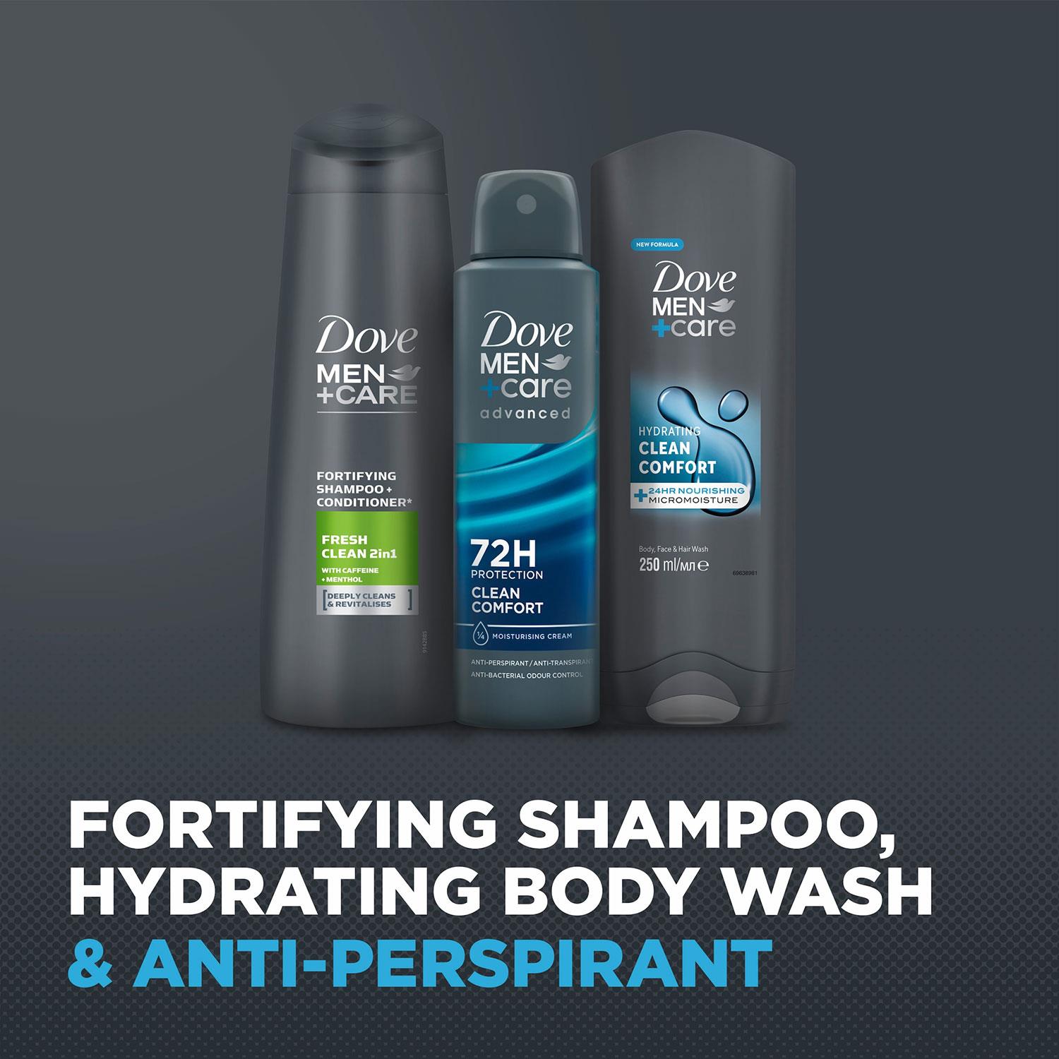 Dove Men+Care Geschenkset Cleanse+Care Trio - Bodywash, Deo, Shampoo - Bild 20 von 43