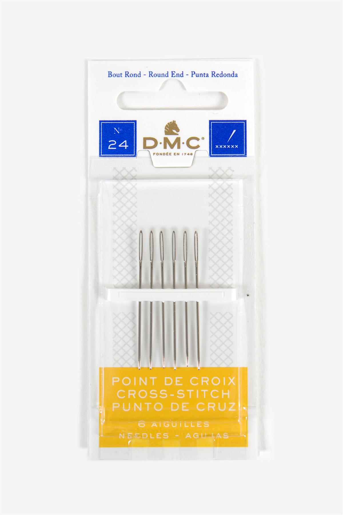 DMC Cross Stitch Needles Sizes 22,24,26 &amp; 28 | eBay UK