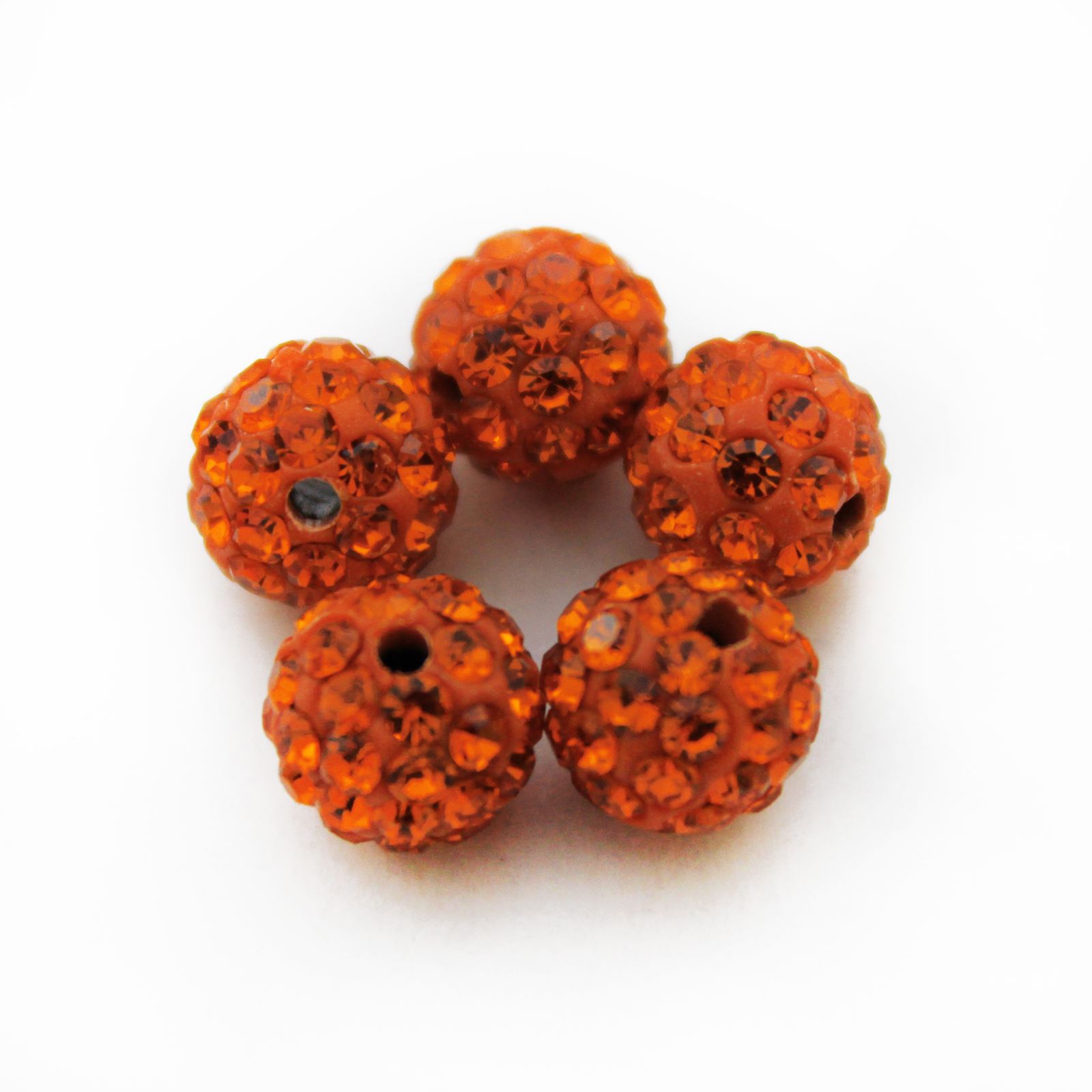 SHAMBALLA BEADS - HIGH QUALITY - 10MM - 5 CRYSTAL CLAY DISCO BALLS - Picture 26 of 29