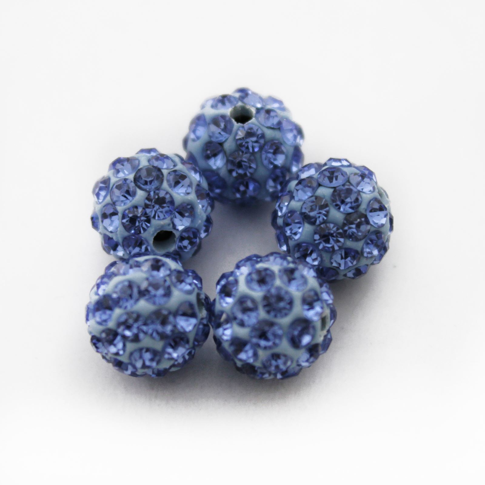 SHAMBALLA BEADS - HIGH QUALITY - 10MM - 5 CRYSTAL CLAY DISCO BALLS - Picture 19 of 29