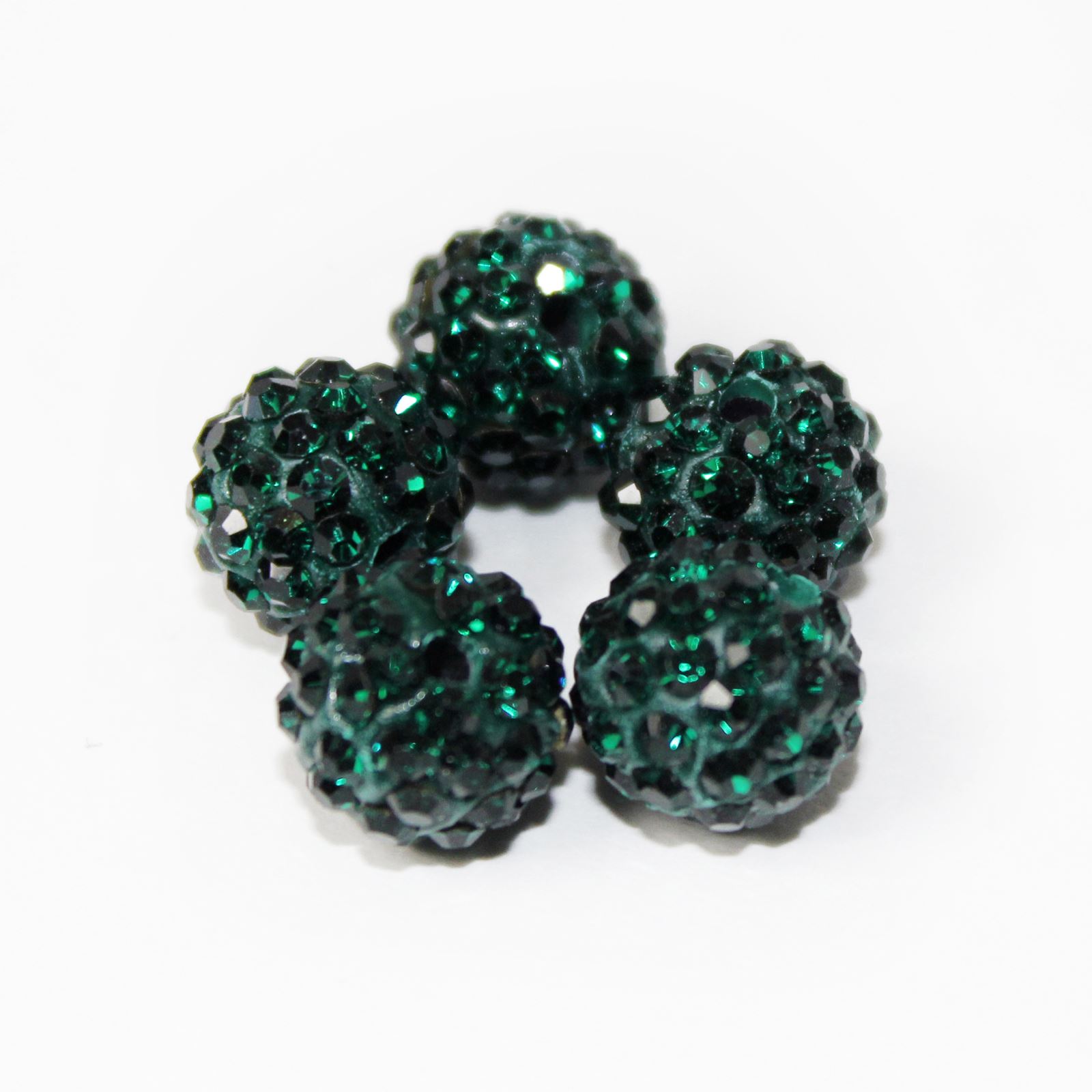 SHAMBALLA BEADS - HIGH QUALITY - 10MM - 5 CRYSTAL CLAY DISCO BALLS - Picture 10 of 29