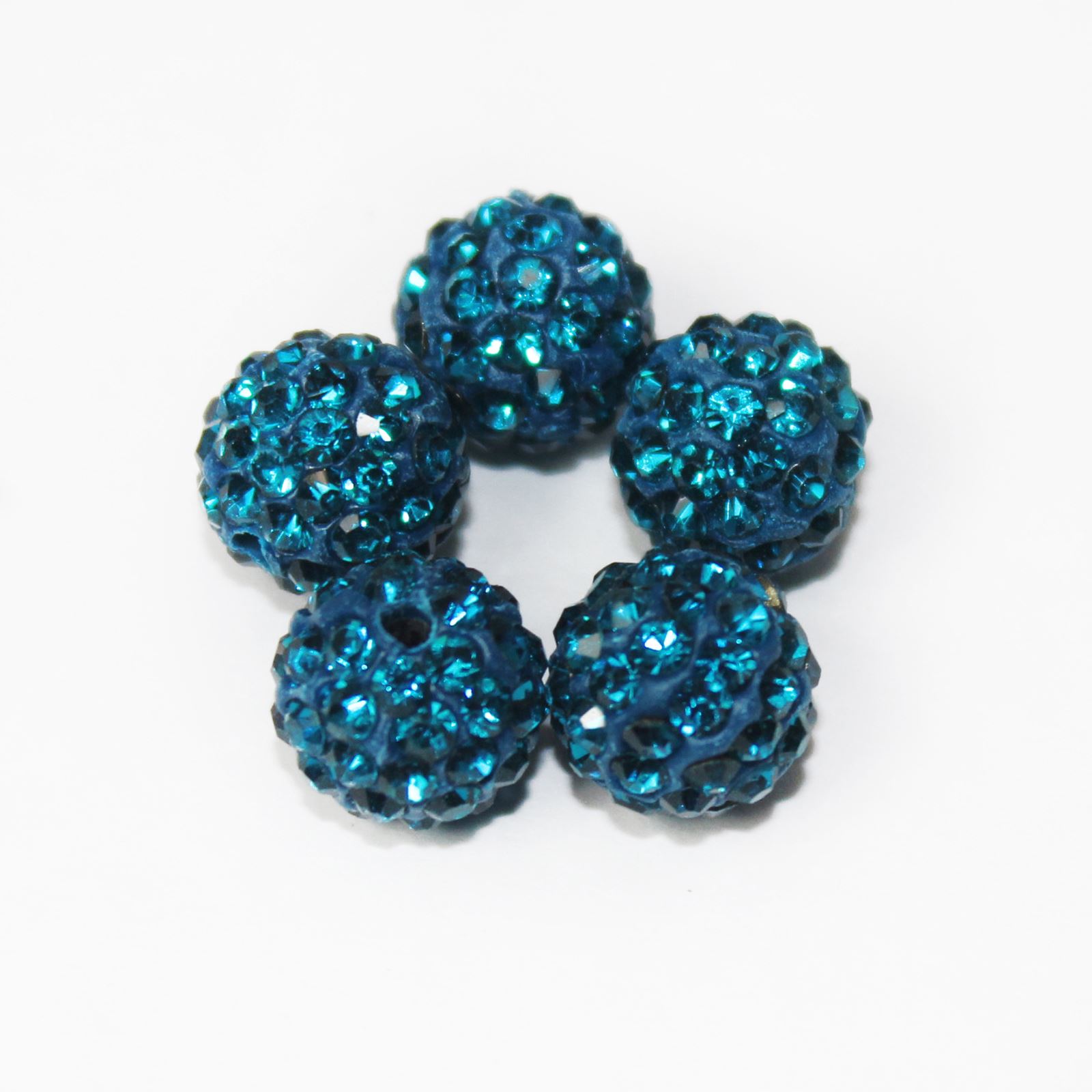 SHAMBALLA BEADS - HIGH QUALITY - 10MM - 5 CRYSTAL CLAY DISCO BALLS - Picture 27 of 29
