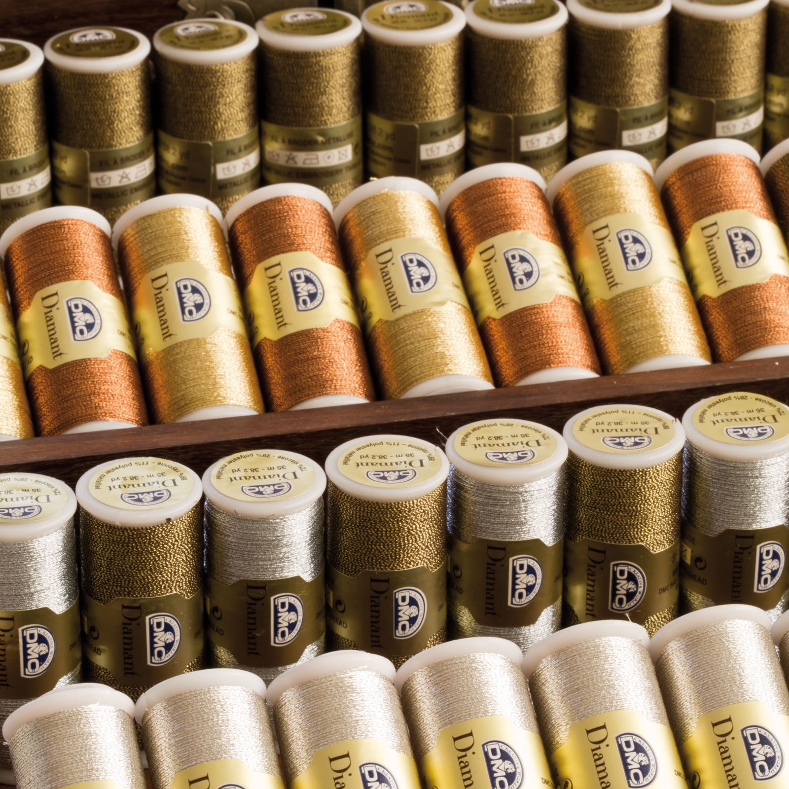 DMC Diamant Metallic Embroidery Thread 35m Spool Cross Stitch eBay