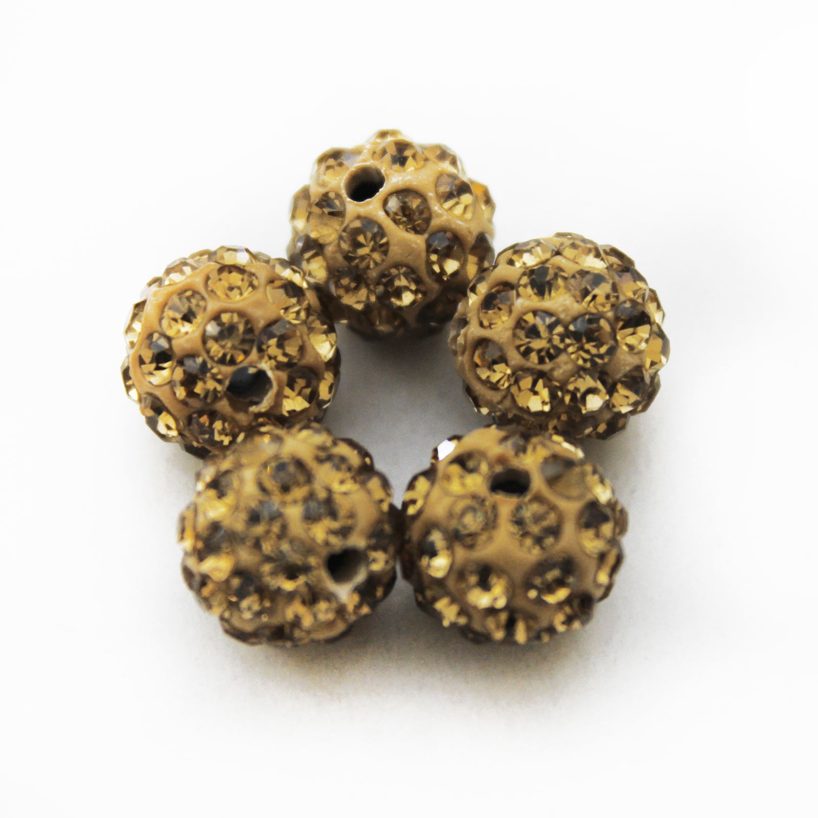 SHAMBALLA BEADS - HIGH QUALITY - 10MM - 5 CRYSTAL CLAY DISCO BALLS - Picture 17 of 29
