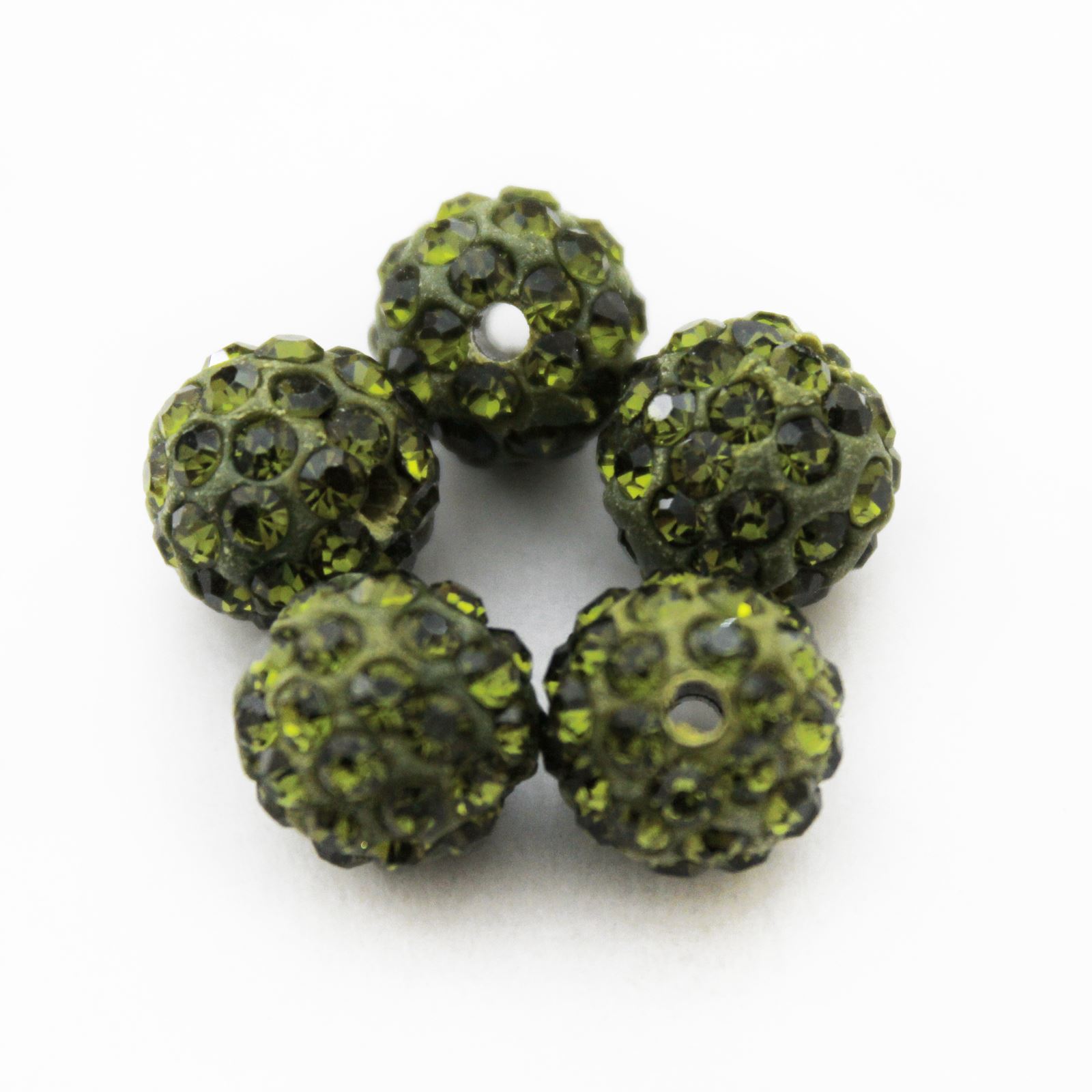 SHAMBALLA BEADS - HIGH QUALITY - 10MM - 5 CRYSTAL CLAY DISCO BALLS - Picture 22 of 29