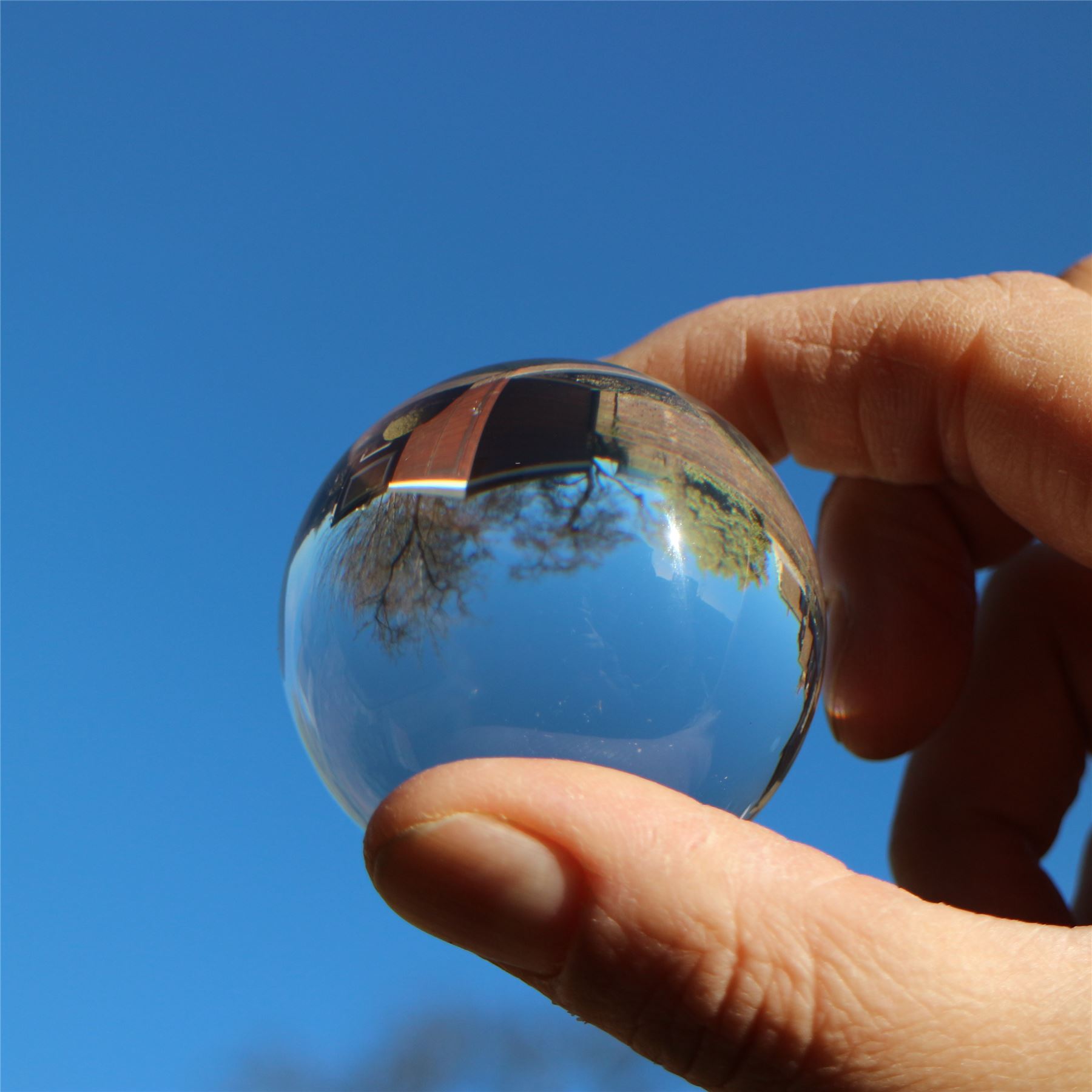2 x 30mm Polished Clear Plastic Sphere Transparent Perspex Acrylic