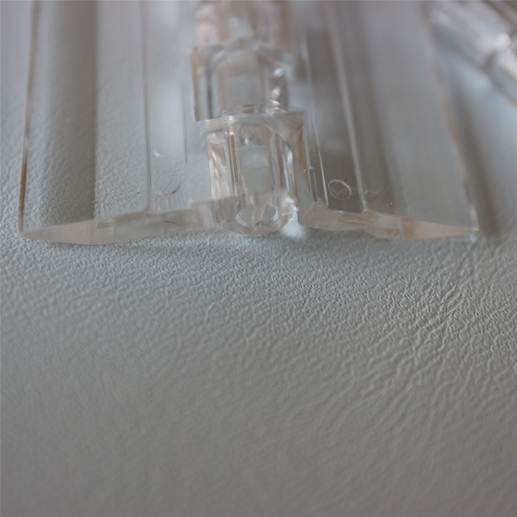 3 X Transparent en Plastique Transparent Acrylique 30mm*34mm Continuous Piano Charnière Charnières