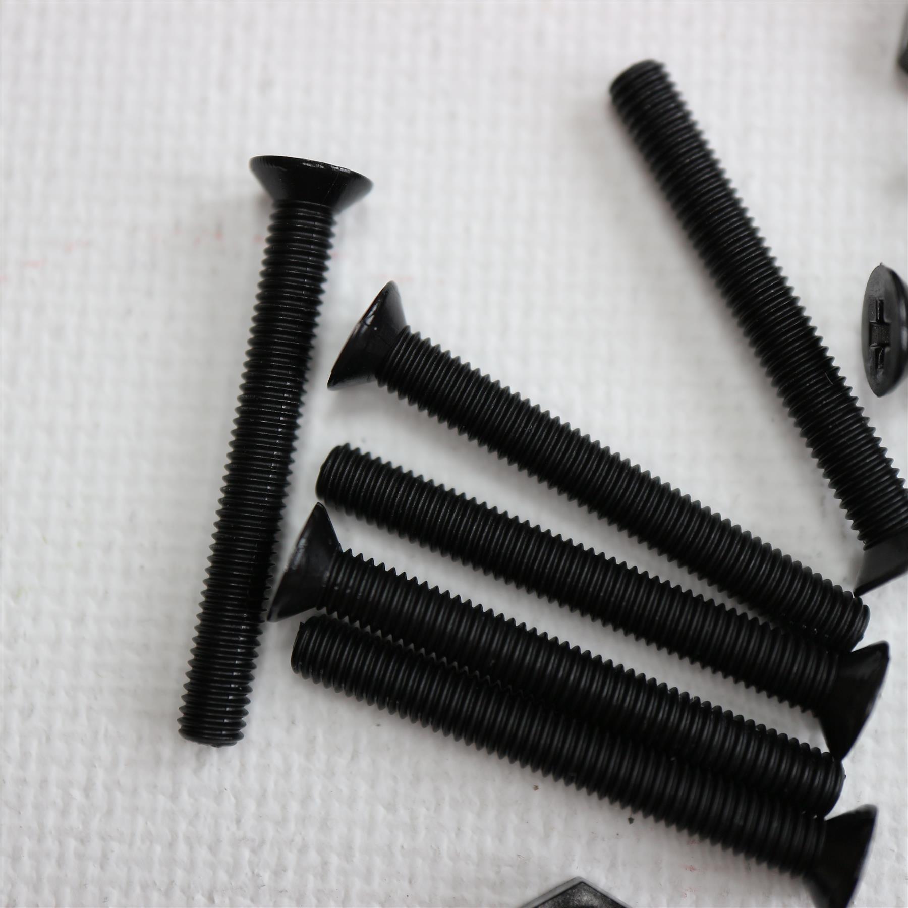 50 x Black Nylon Countersunk plastic machine screws M3 x 25mm Bolts 727040189730 eBay