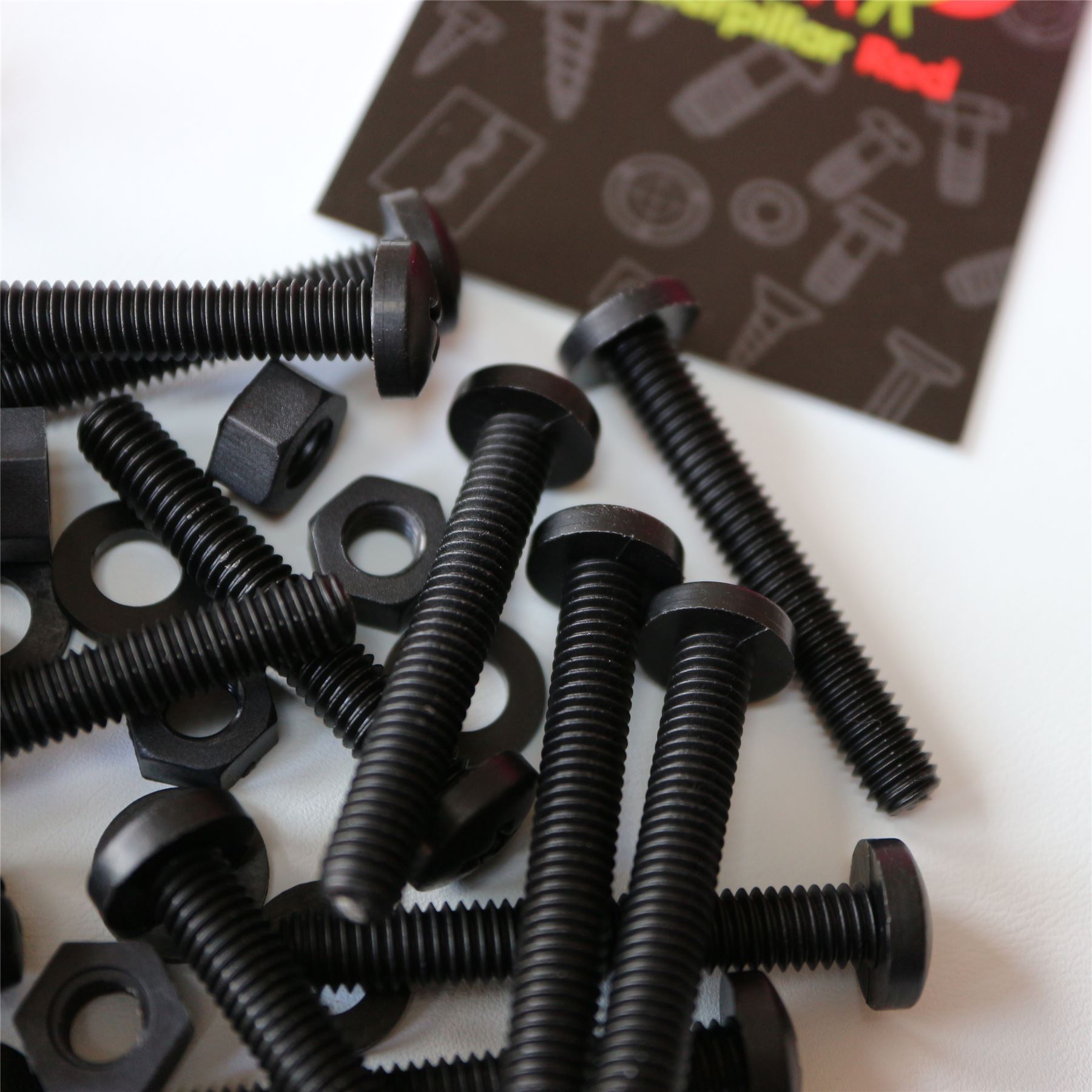 20x Black Screws Plastic Nuts & Bolts, Washers,M6 x 60mm, Anti