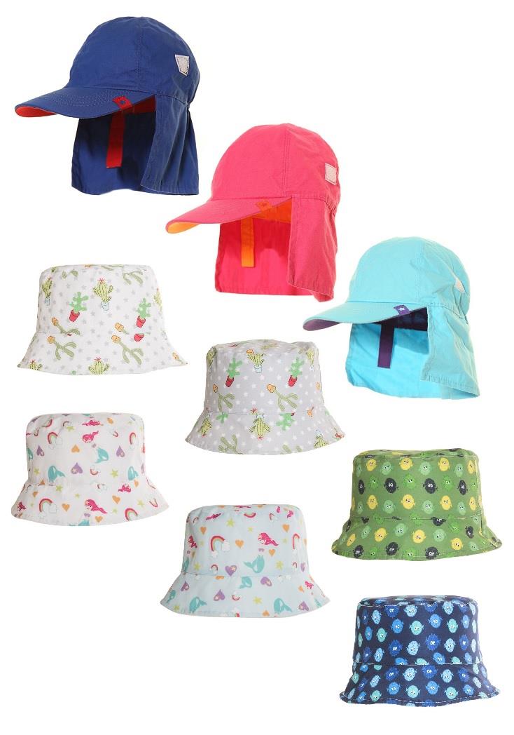 Boys Girls Summer Hats Fold Up Bucket Children/'s Beach Holiday